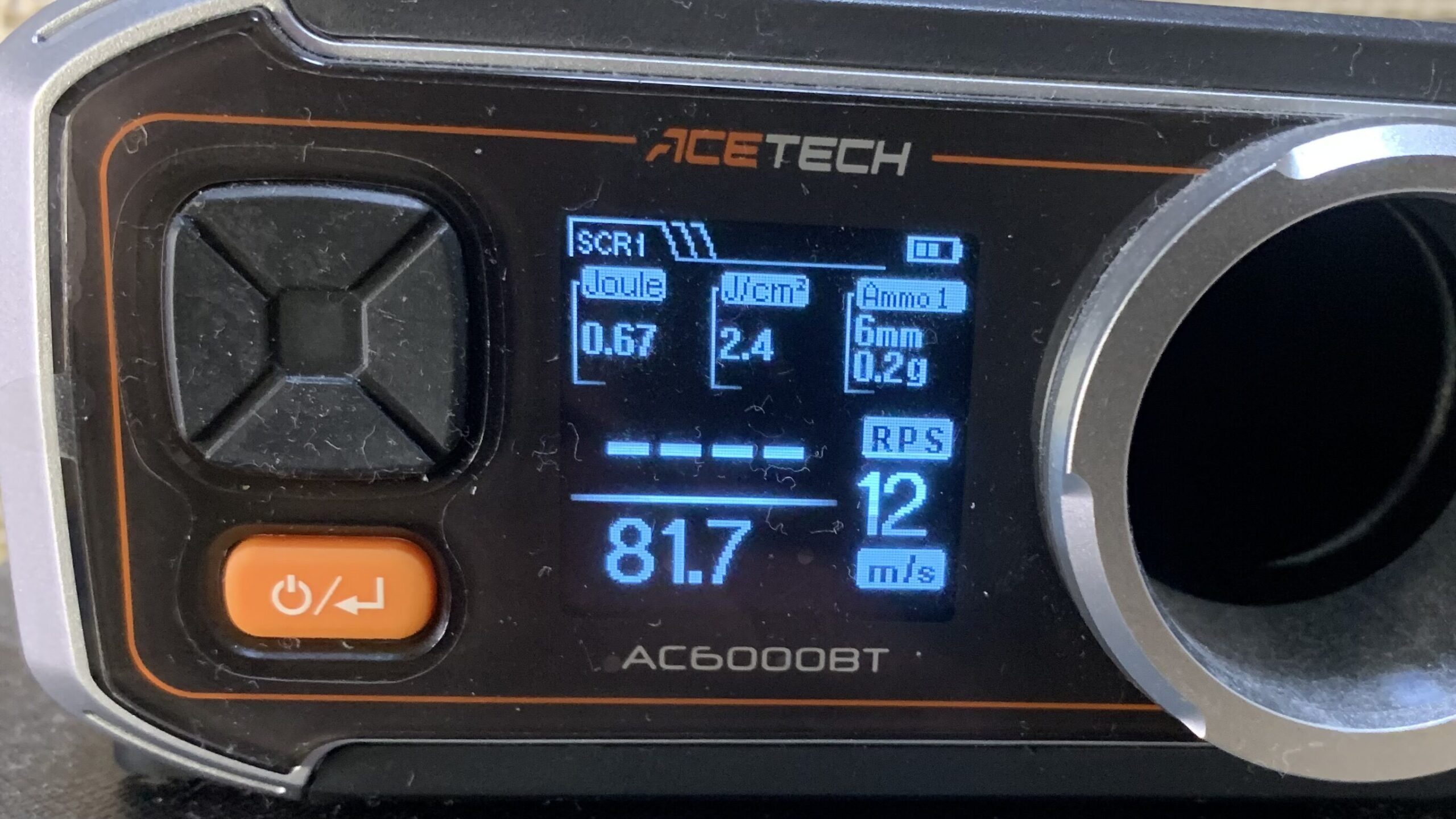 KSC AK74M system7two KSC AK74M system7two ホップ調整量半分での初速、0.2gで81.7m/s