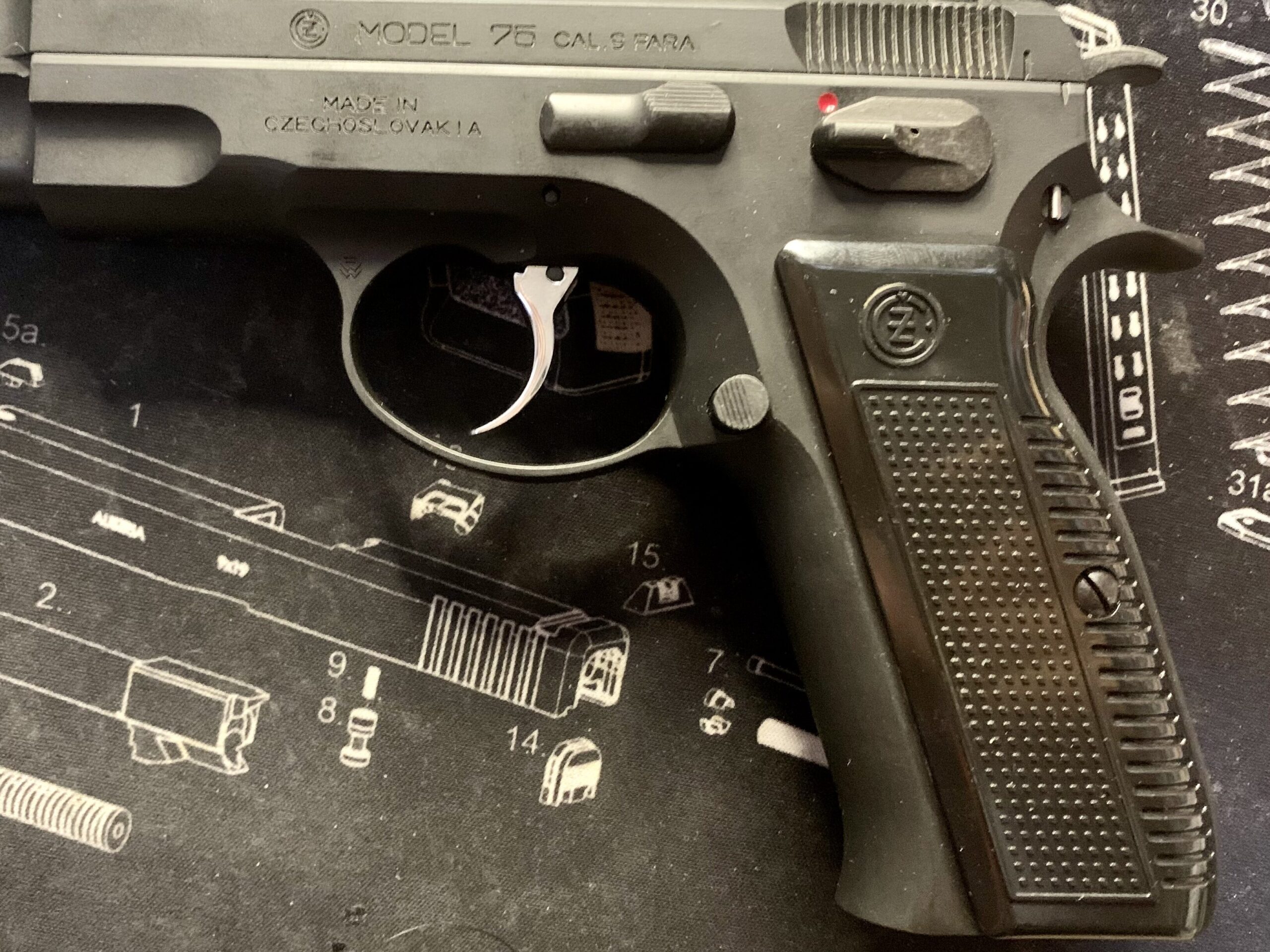  KSC CZ75 2nd HW system7 フレーム　左側面