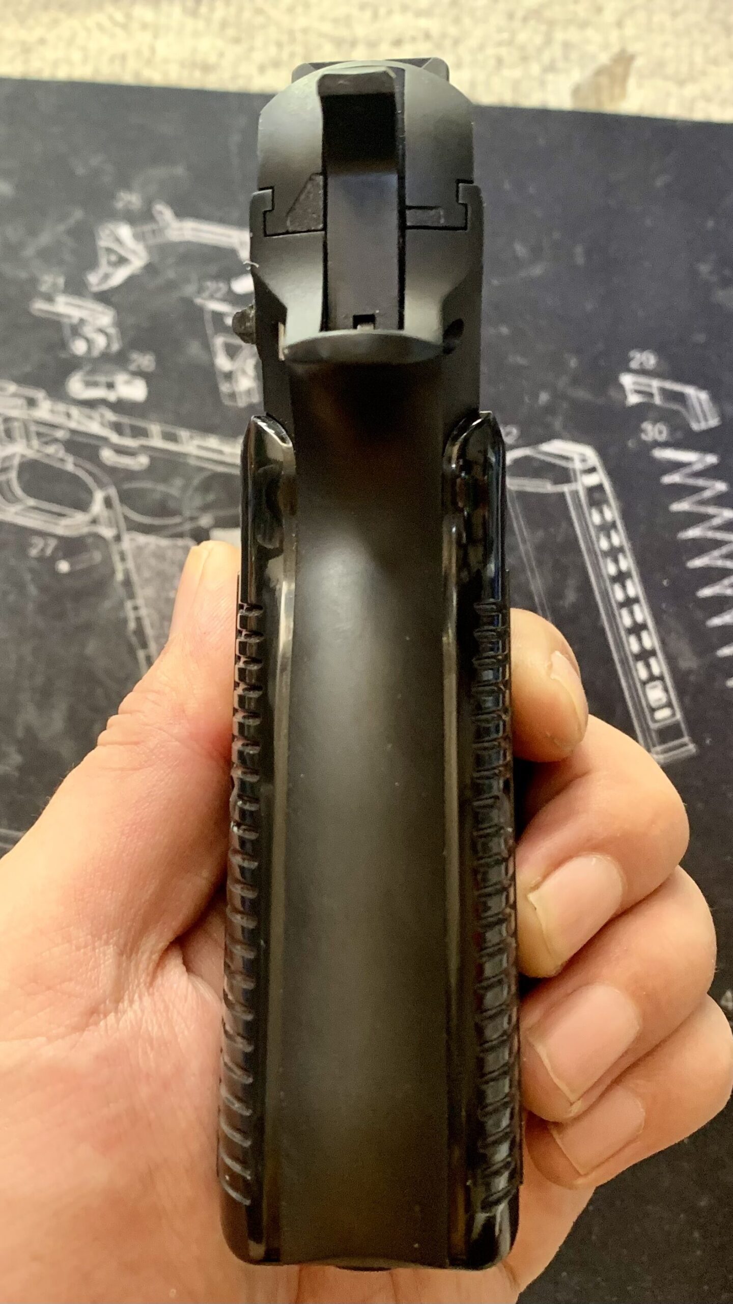  KSC CZ75 2nd HW system7 グリップ　後方