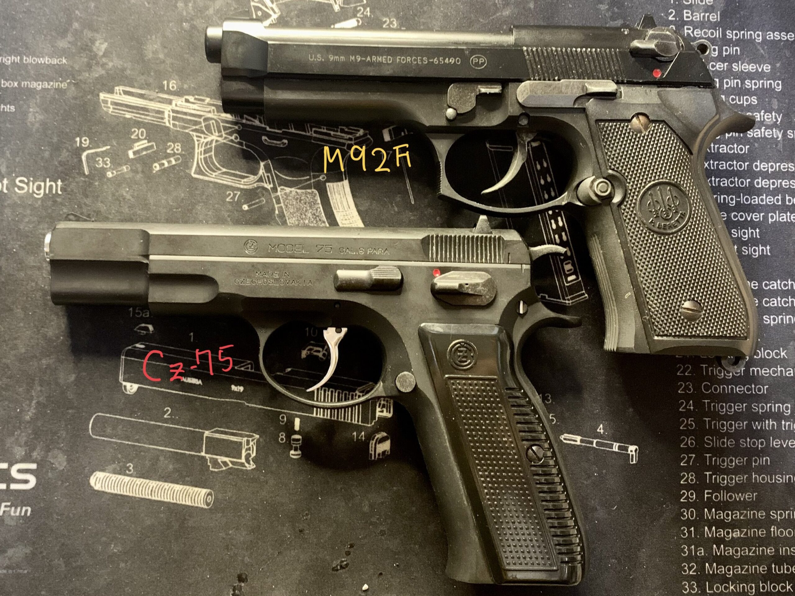  KSC CZ75 2nd HW system7とKSC M9