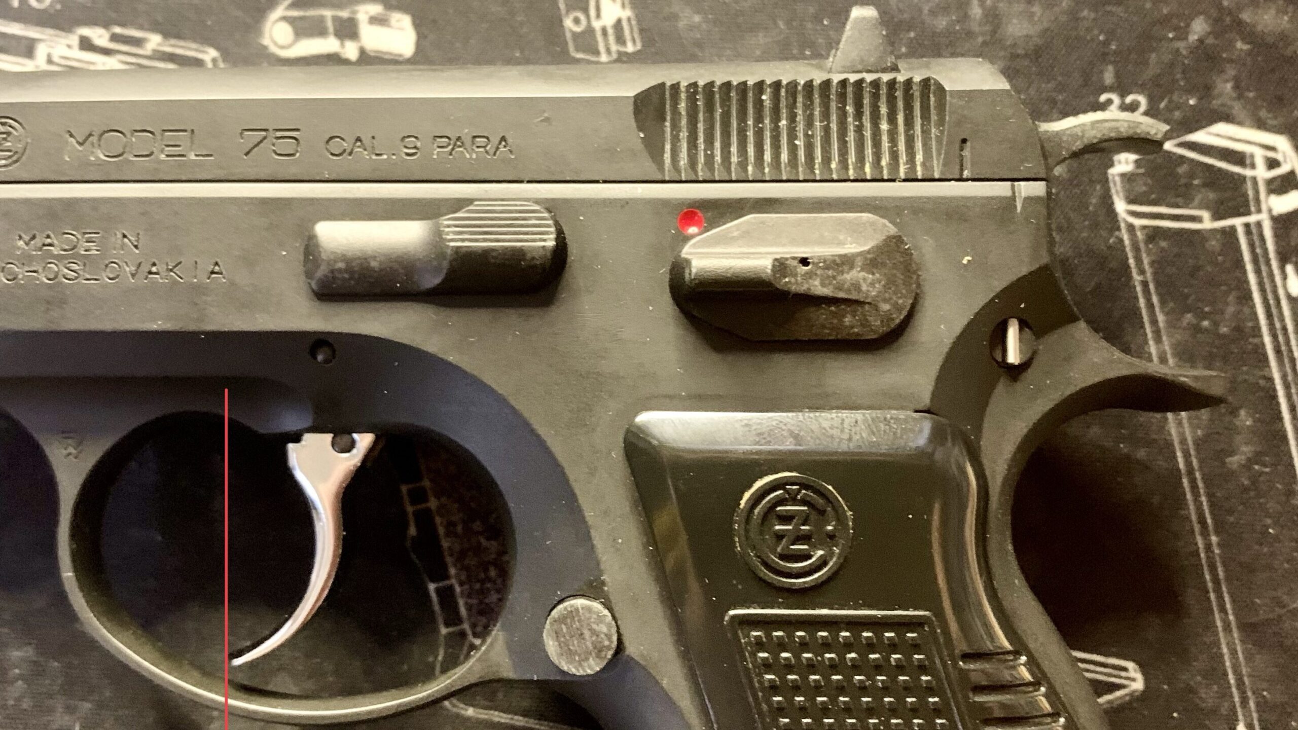  KSC CZ75 2nd HW system7 トリガー位置