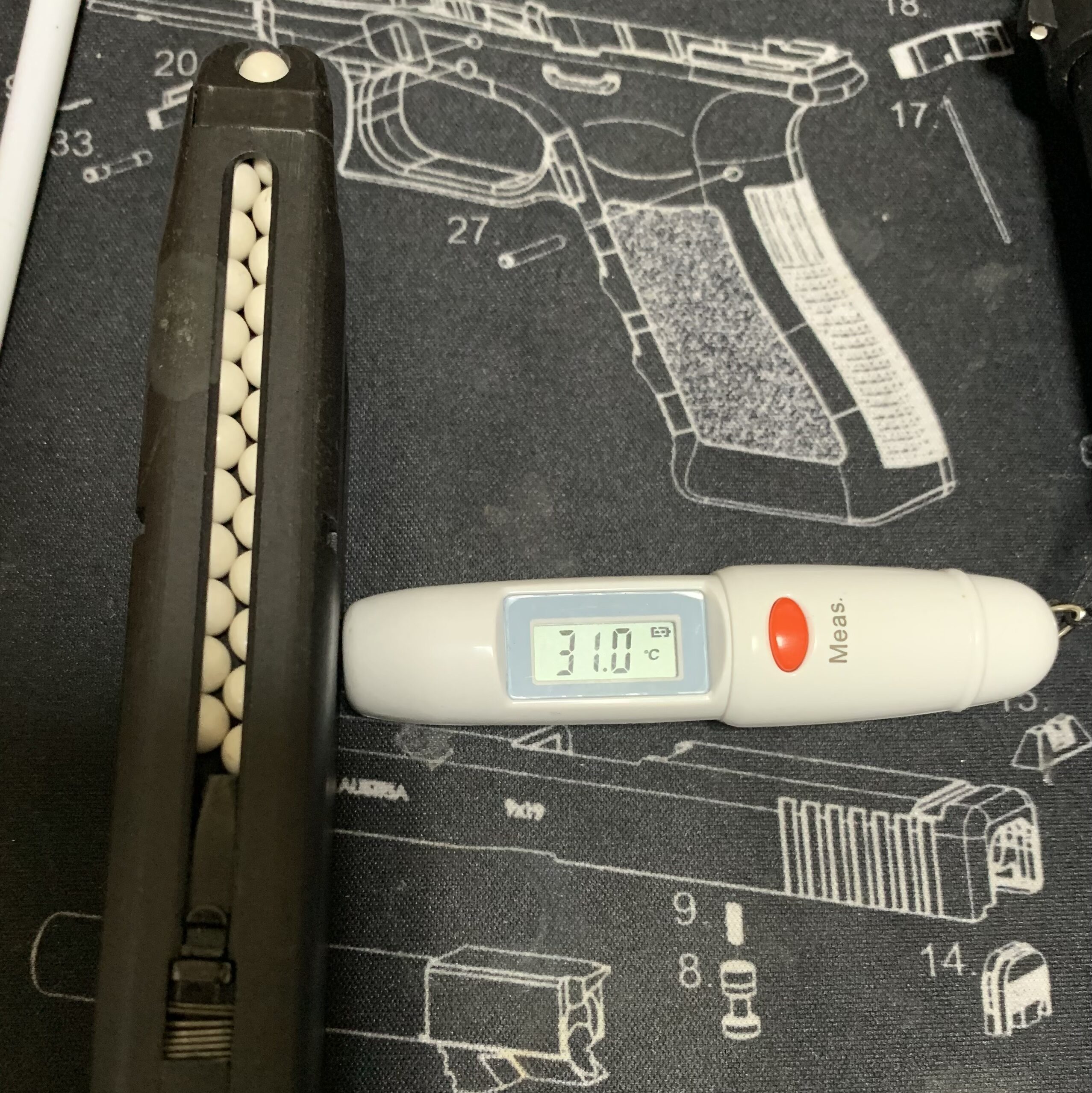  KSC M9 HW system7 マガジン表面温度