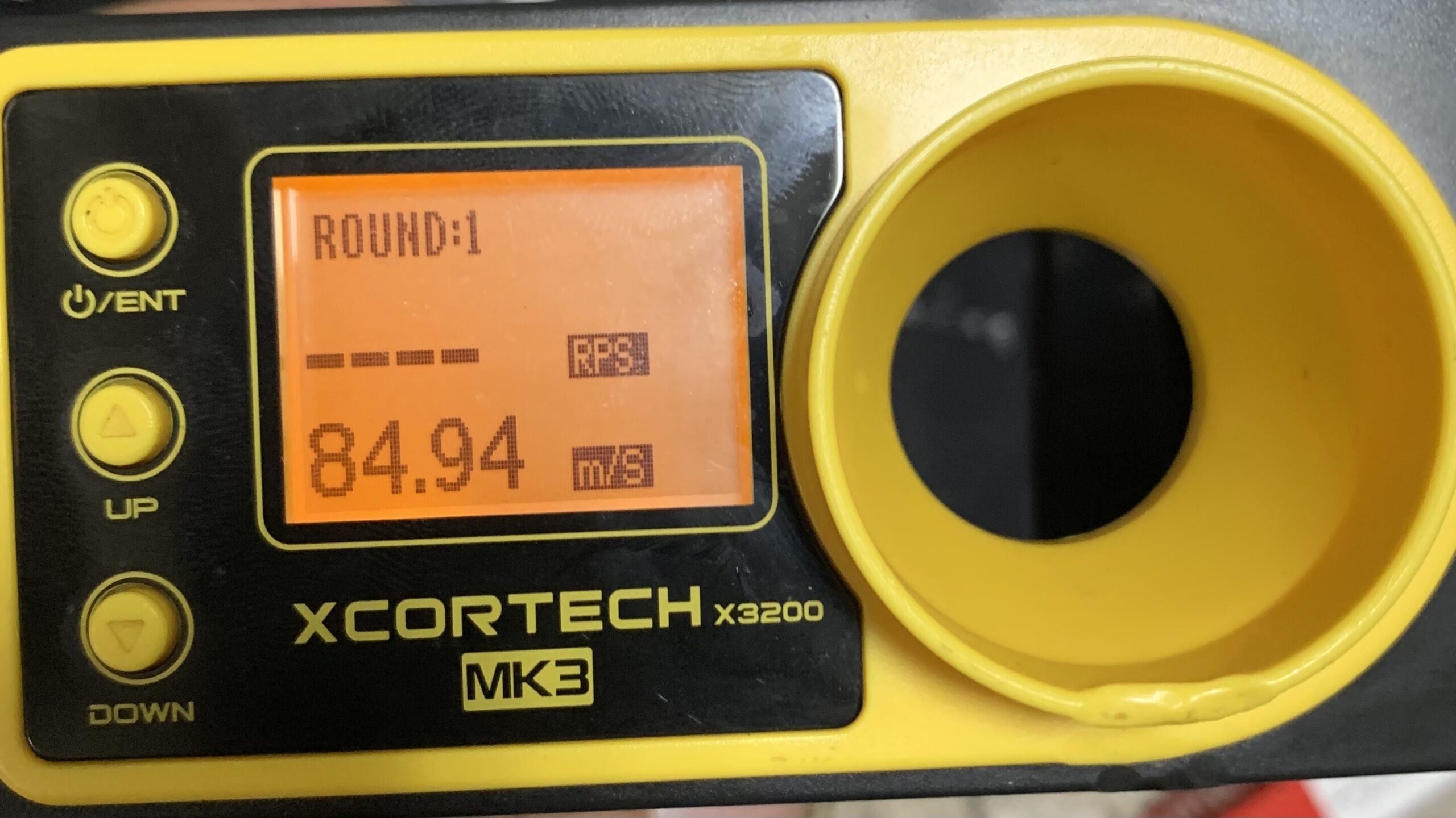  KSC M9 HW system7 ホップ0での初速、0.2gで84.94m/s