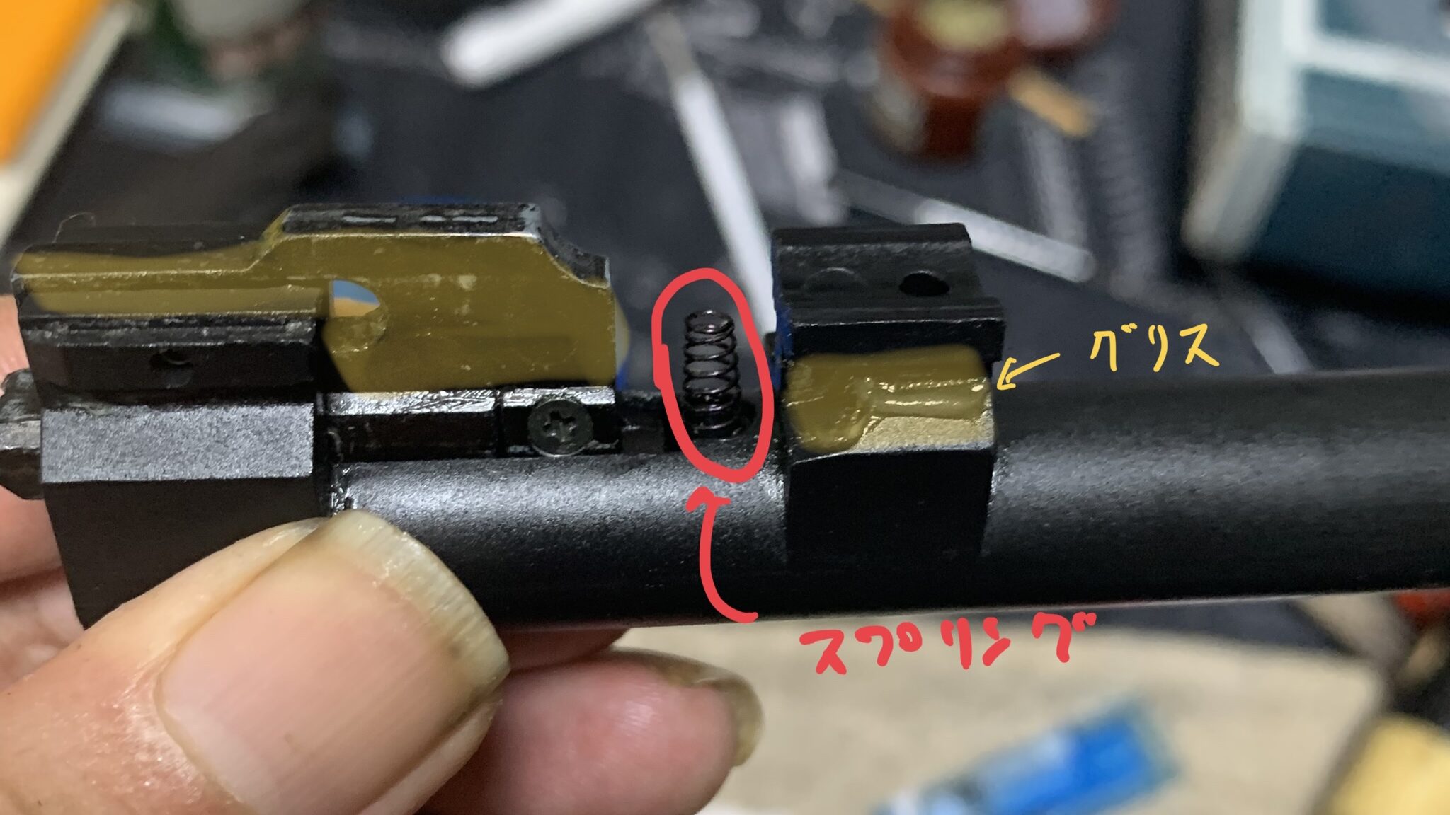  KSC M9 HW system7 プロップアップ用のスプリング