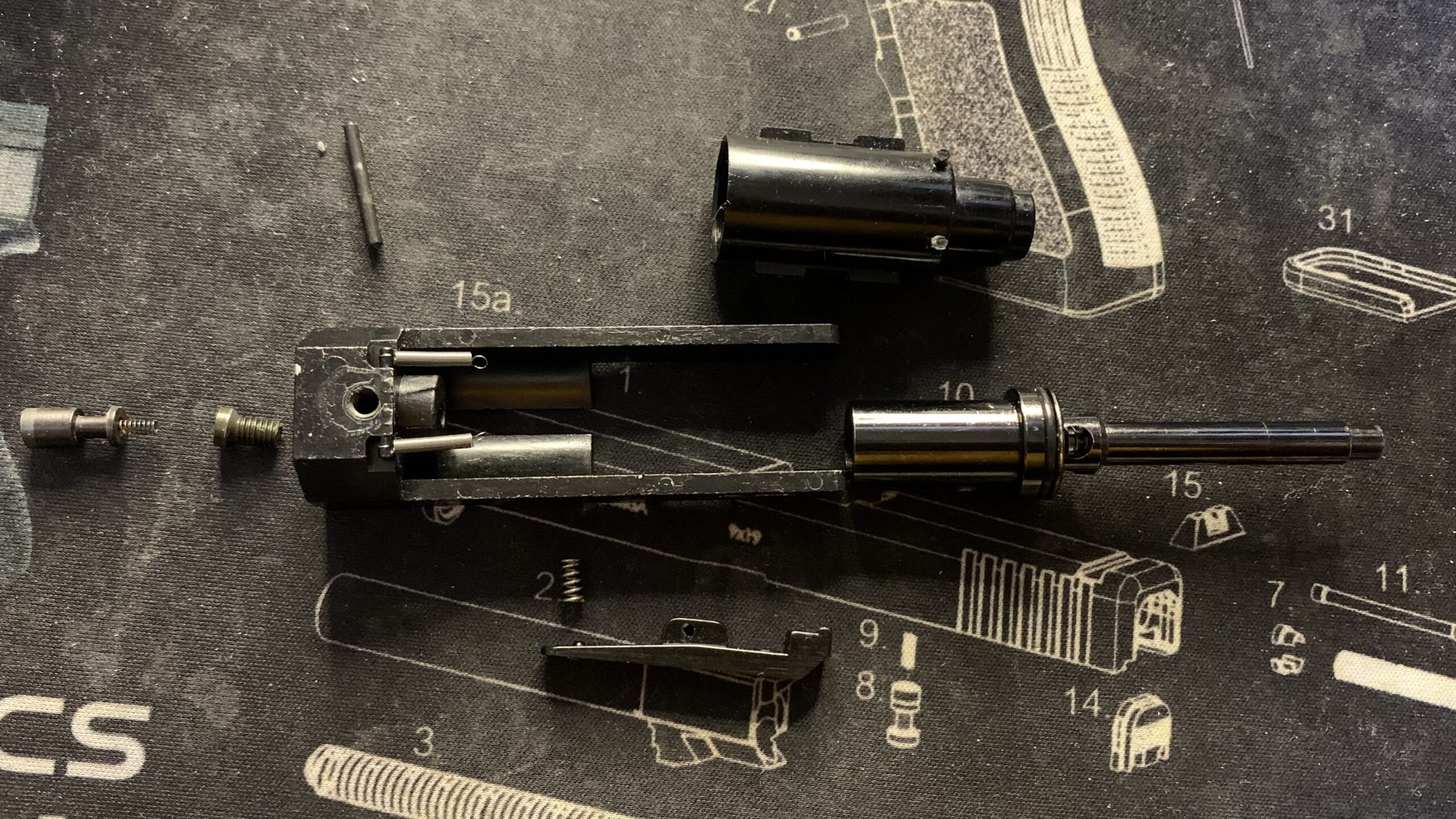 KSC MK23 ソーコムピストル　CO2 ABS ブロバックエンジン　構成部品