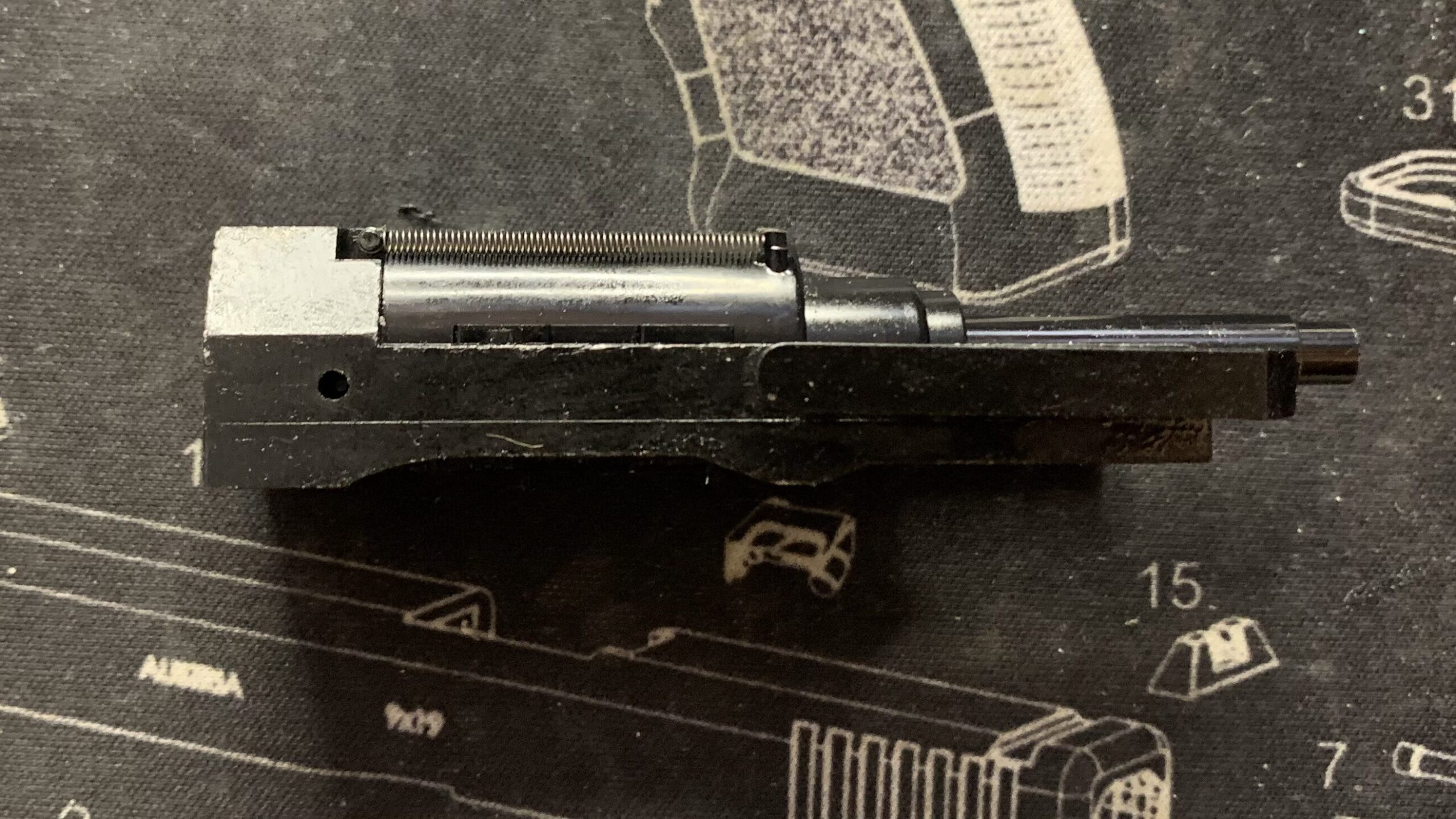 KSC MK23 ソーコムピストル　CO2 ABS ブローバックユニット　横