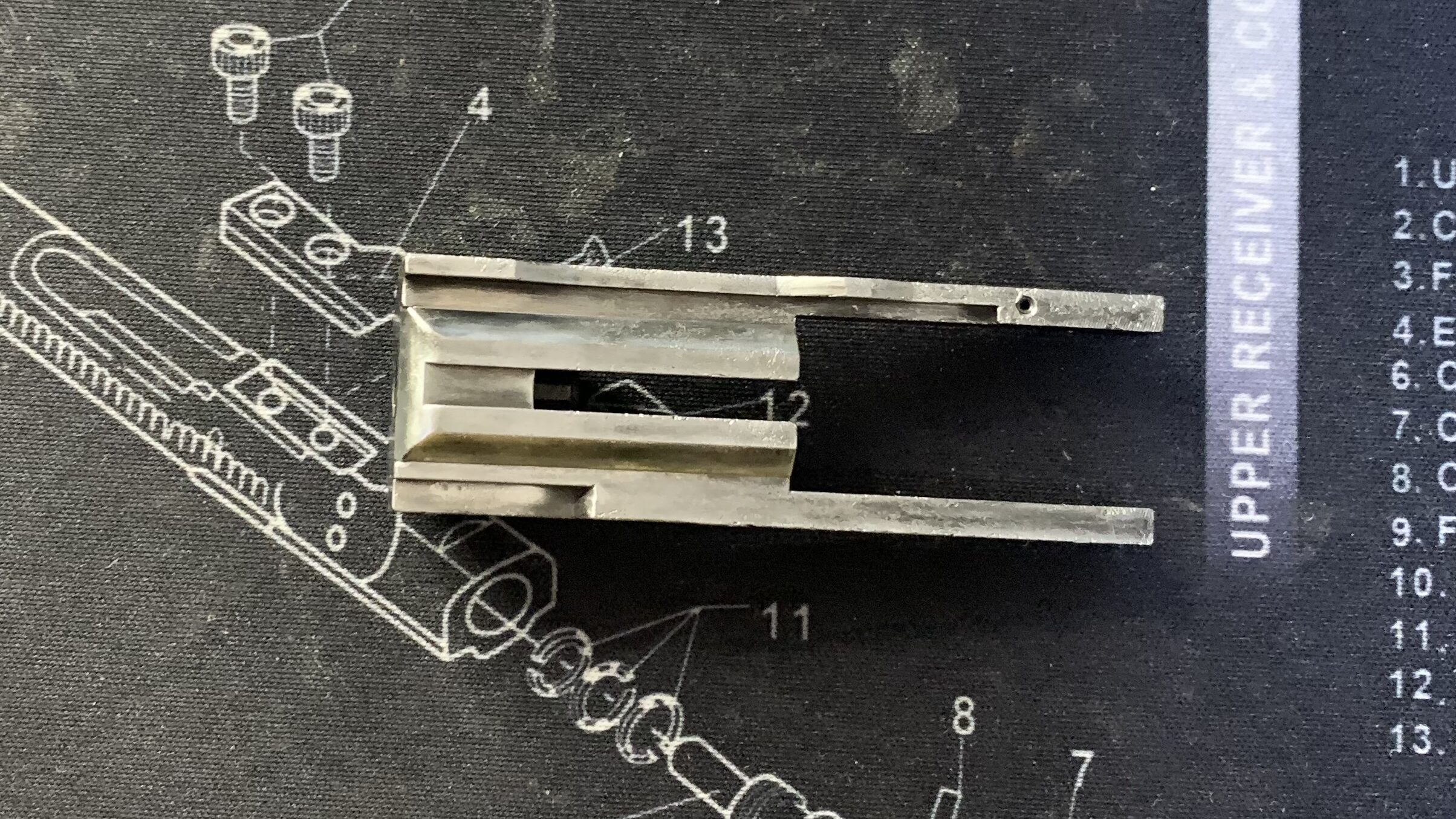 KSC MK23 ソーコムピストル　CO2 ABS ブリーチ下側　研磨後
