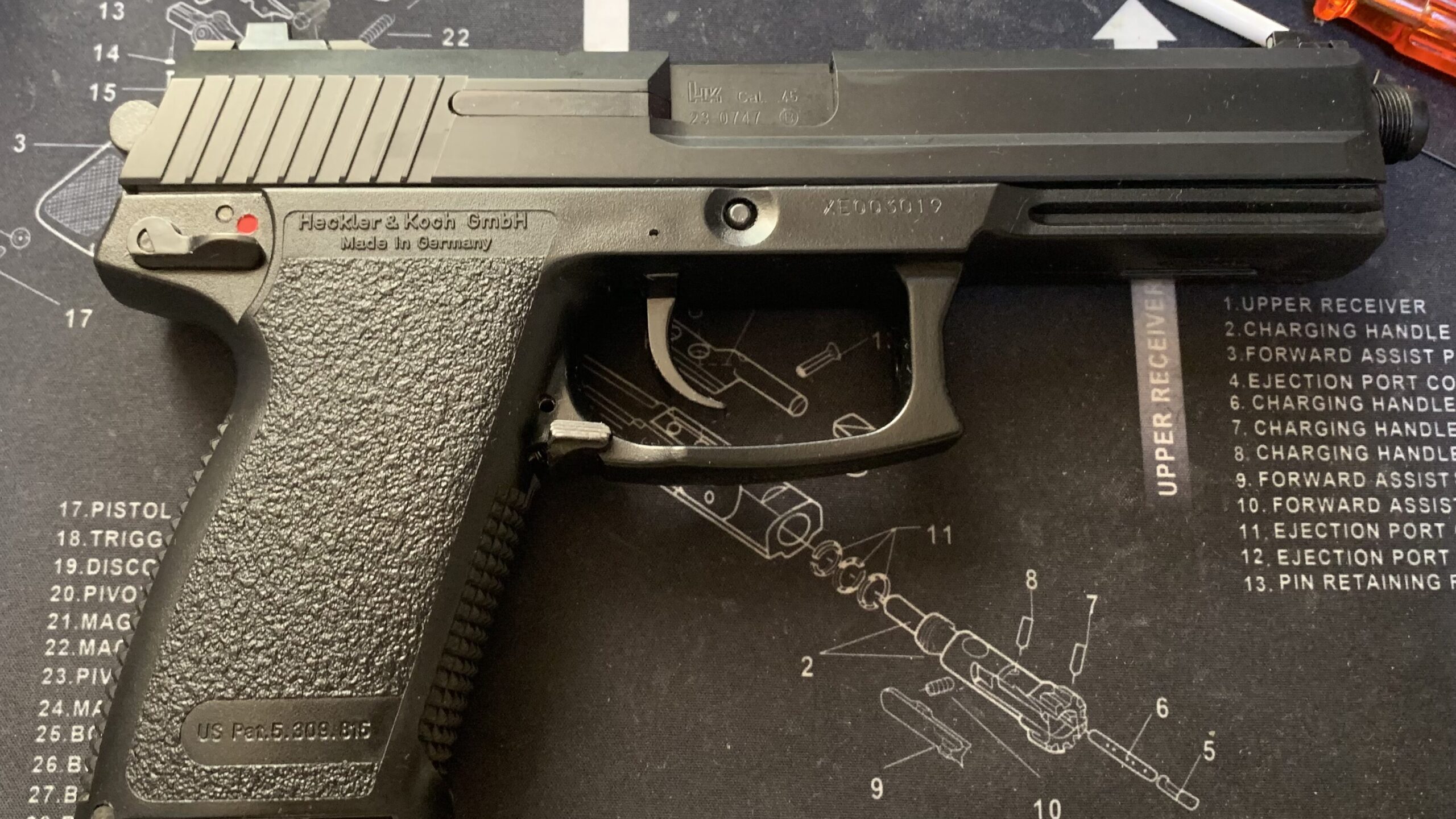 KSC MK23 ソーコムピストル　CO2 ABS カスタムの完成