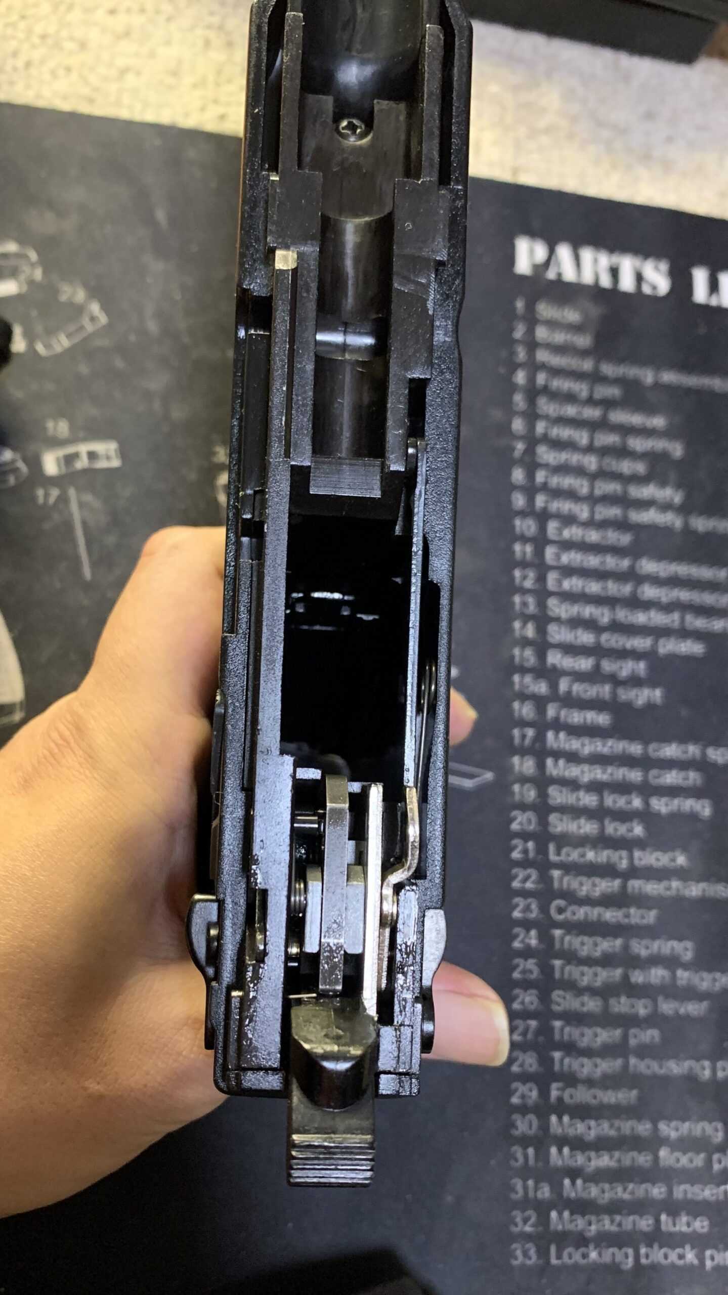 KSC MK23 ソーコムピストル　CO2 ABS フレームのメカ