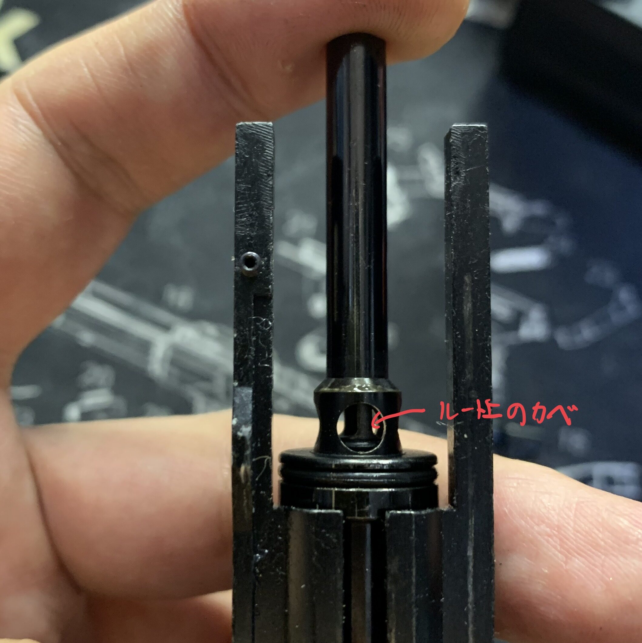 KSC MK23 ソーコムピストル　CO2 ABS ピストンユニット単体でのガスルート 初速低い時