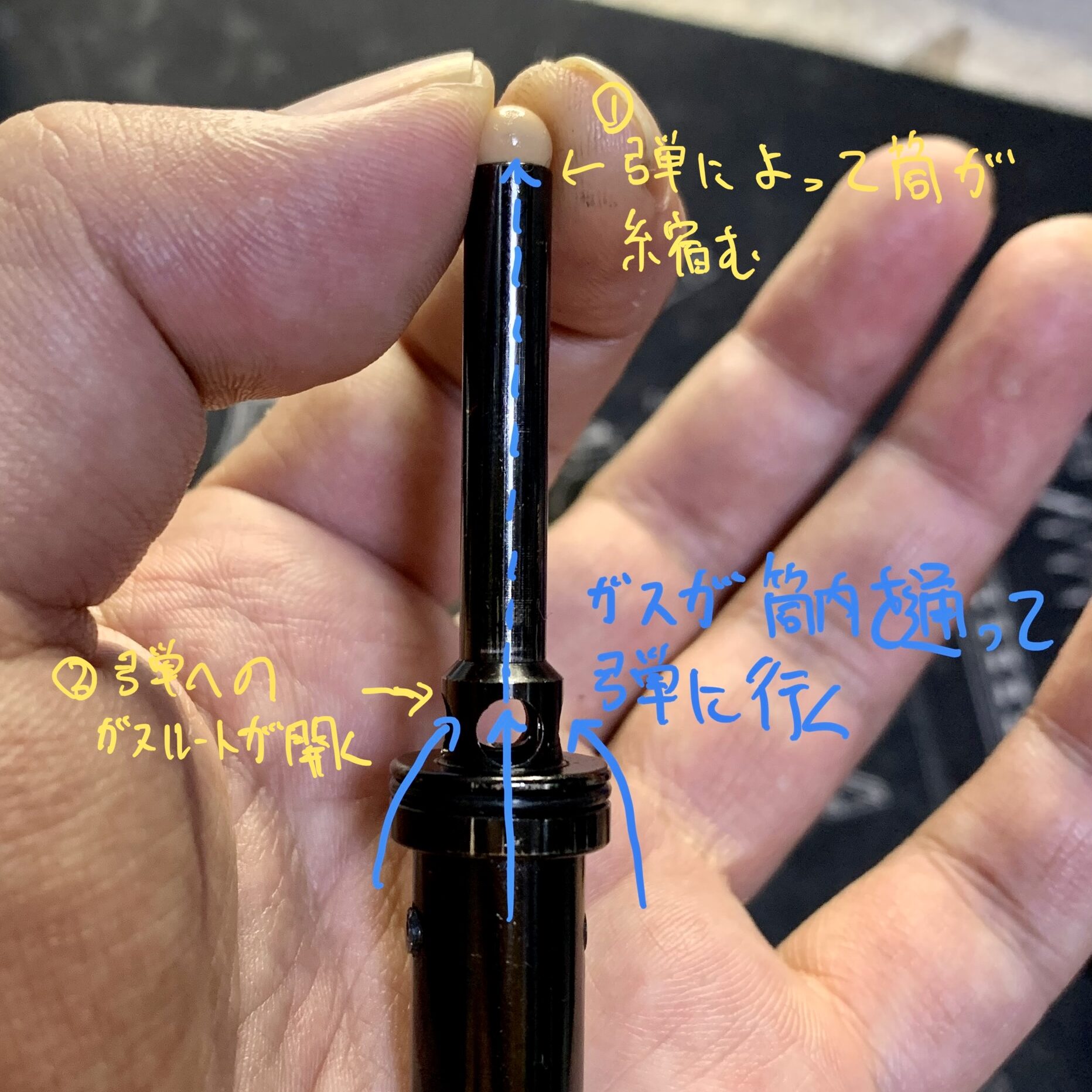 KSC MK23 ソーコムピストル　CO2 ABS ガスルート切り替えメカニズム
