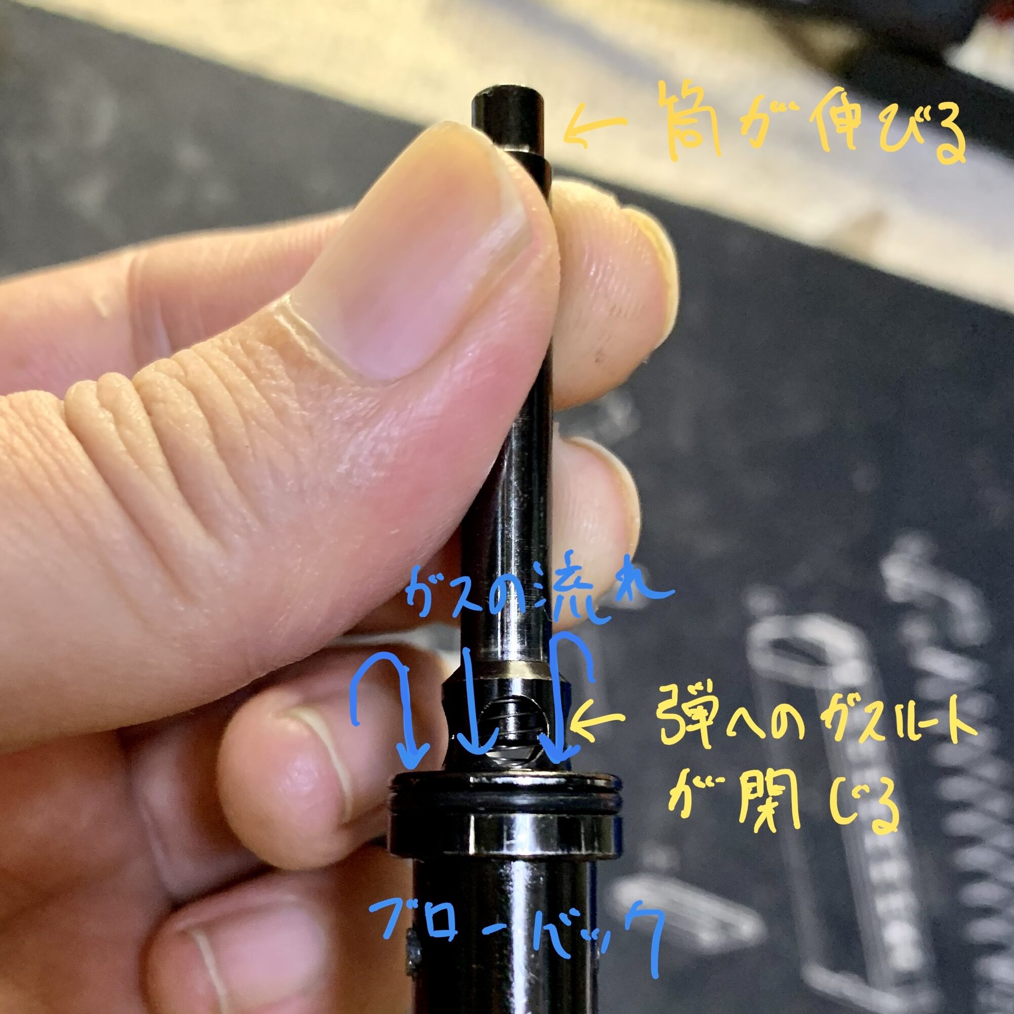 KSC MK23 ソーコムピストル　CO2 ABS ガスルート切り替えメカニズム2