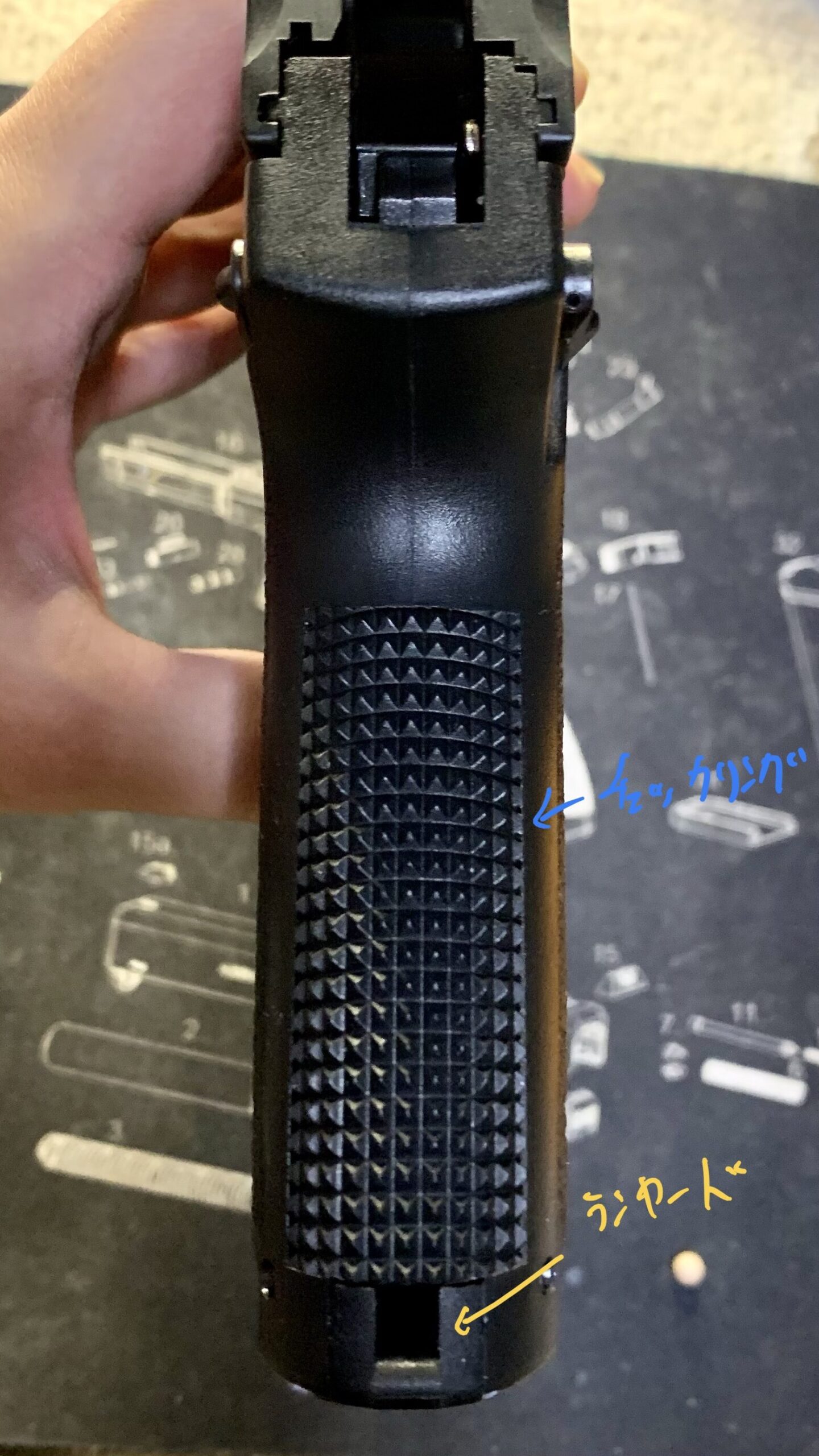 KSC MK23 ソーコムピストル　CO2 ABS トリガーガード後方