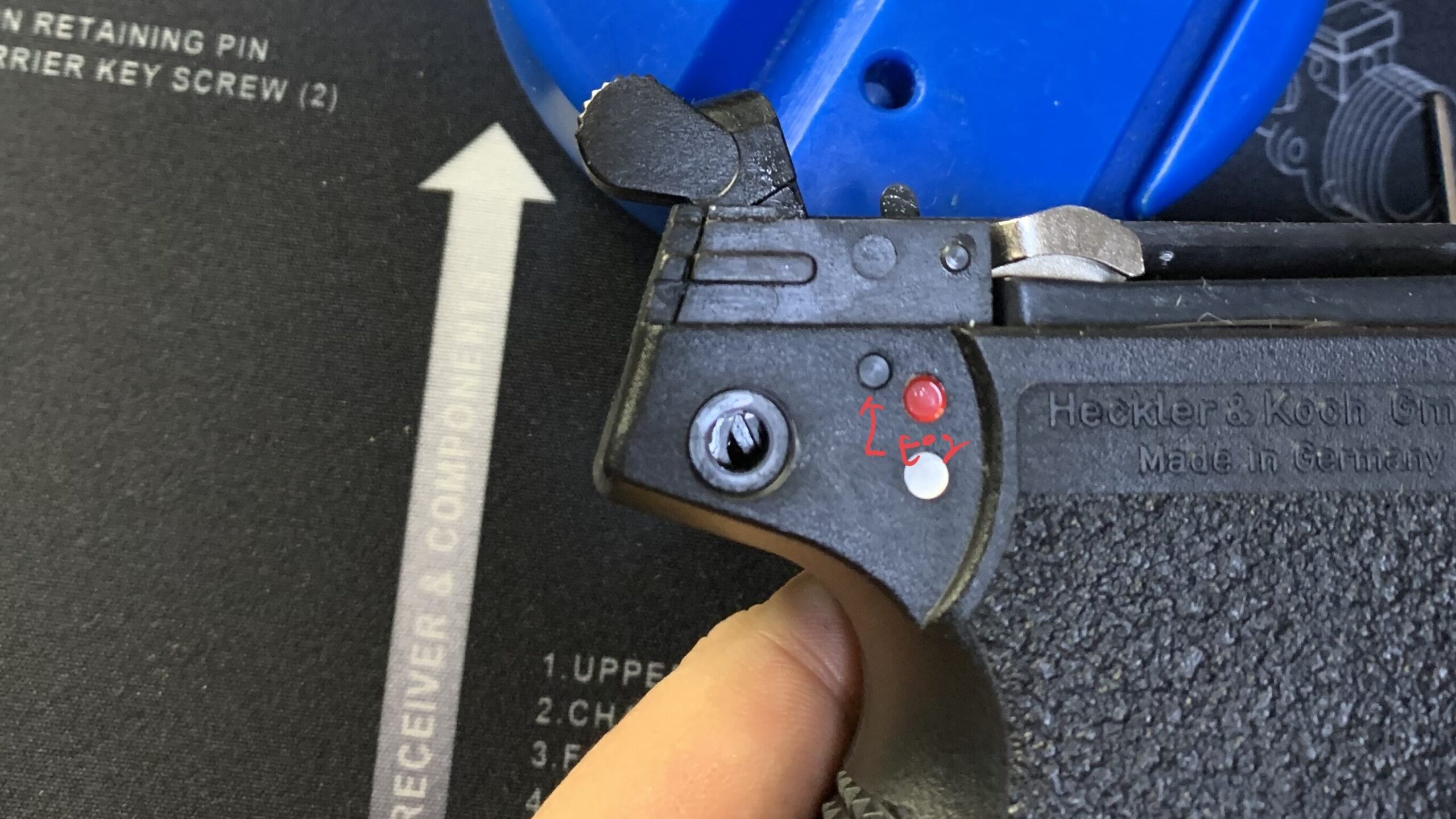 KSC MK23 ソーコムピストル　CO2 ABS ハンマーメカ固定ピン