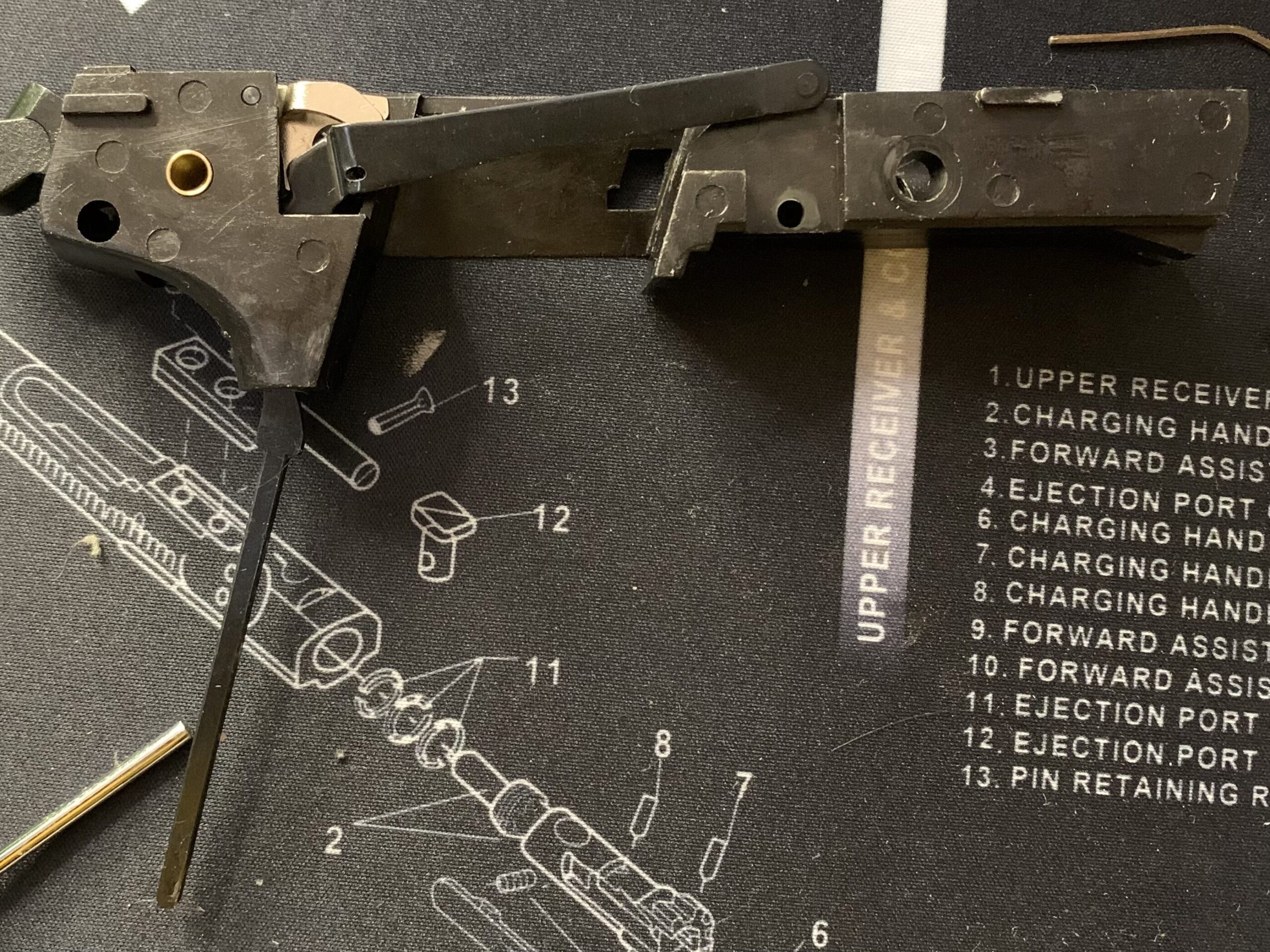 KSC MK23 ソーコムピストル　CO2 ABS ハンマーメカユニット 左側