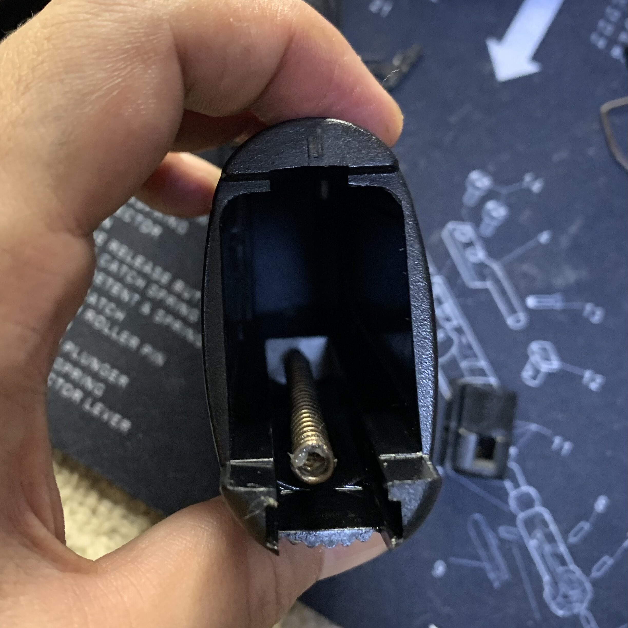 KSC MK23 ソーコムピストル　CO2 ABS ハンマースプリングをストラットに組む