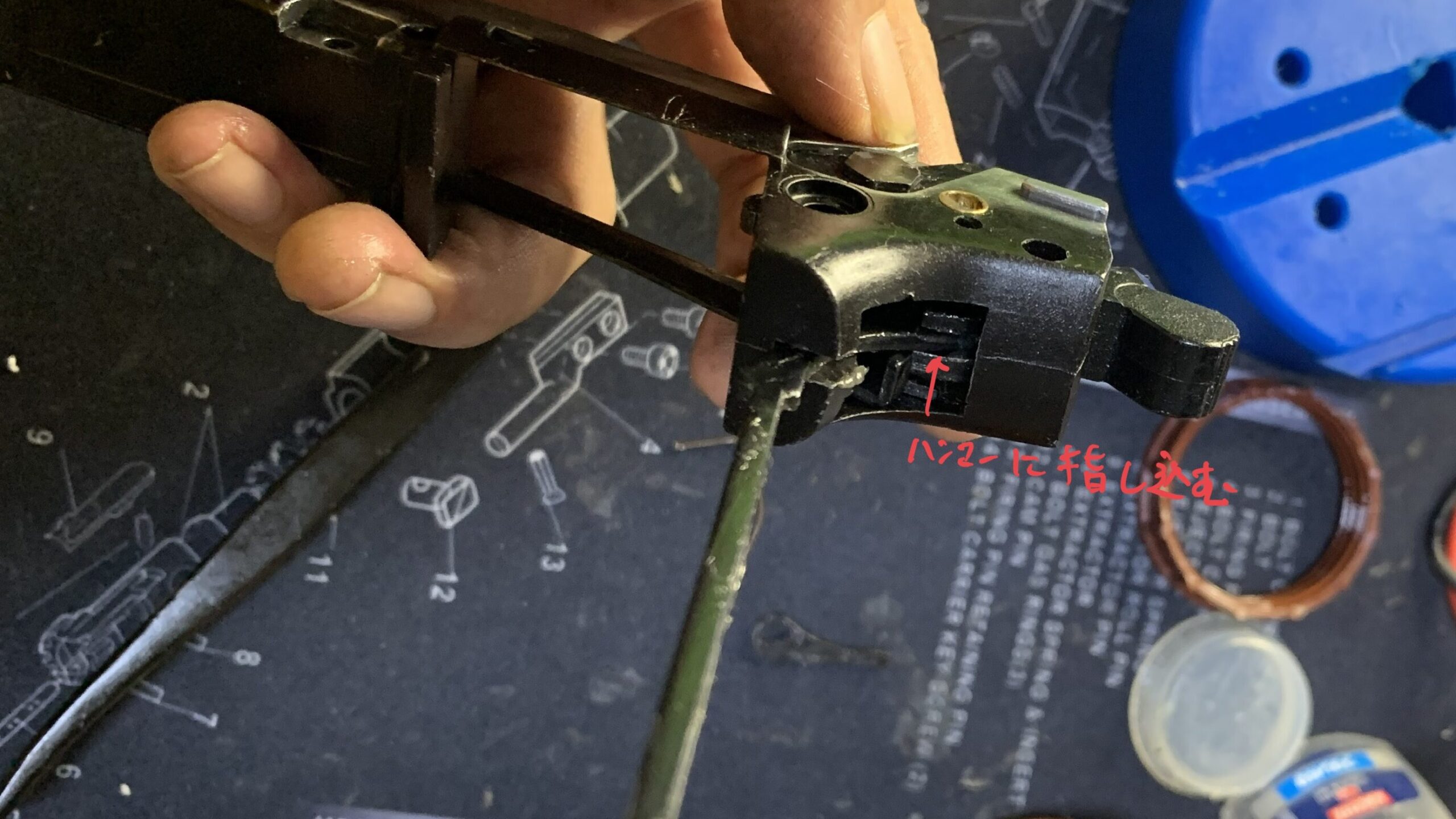 KSC MK23 ソーコムピストル　CO2 ABS ハンマーストラットの組み立て