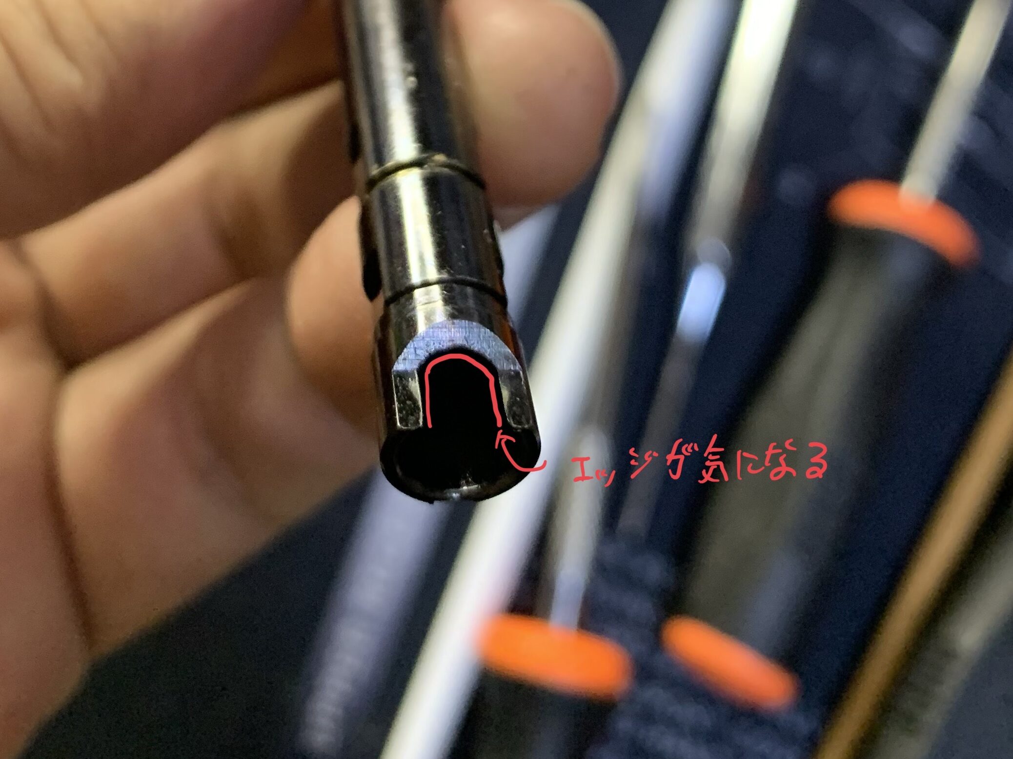 KSC MK23 ソーコムピストル　CO2 ABS インナーバレルホップ窓の形状