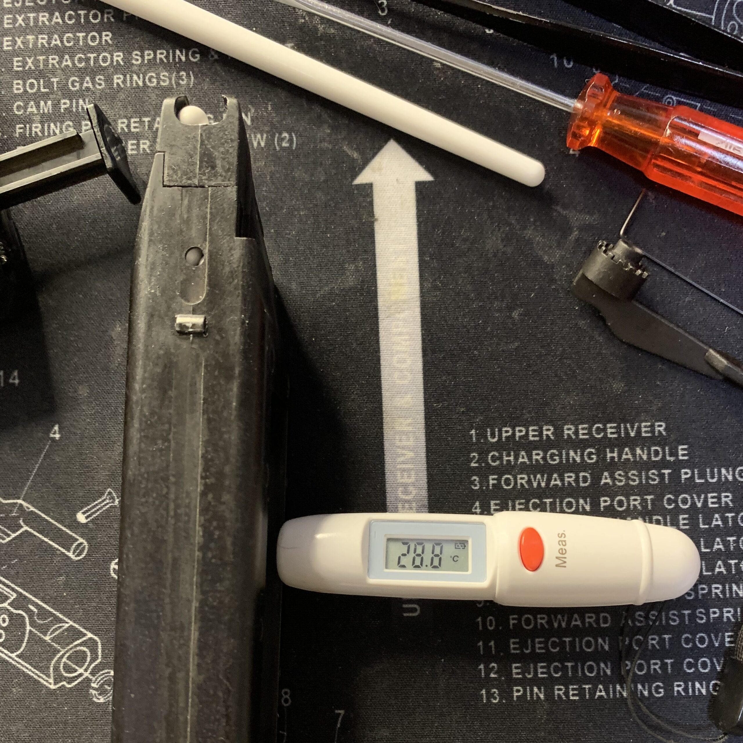 KSC MK23 ソーコムピストル　CO2 ABS カスタム　初速測定条件