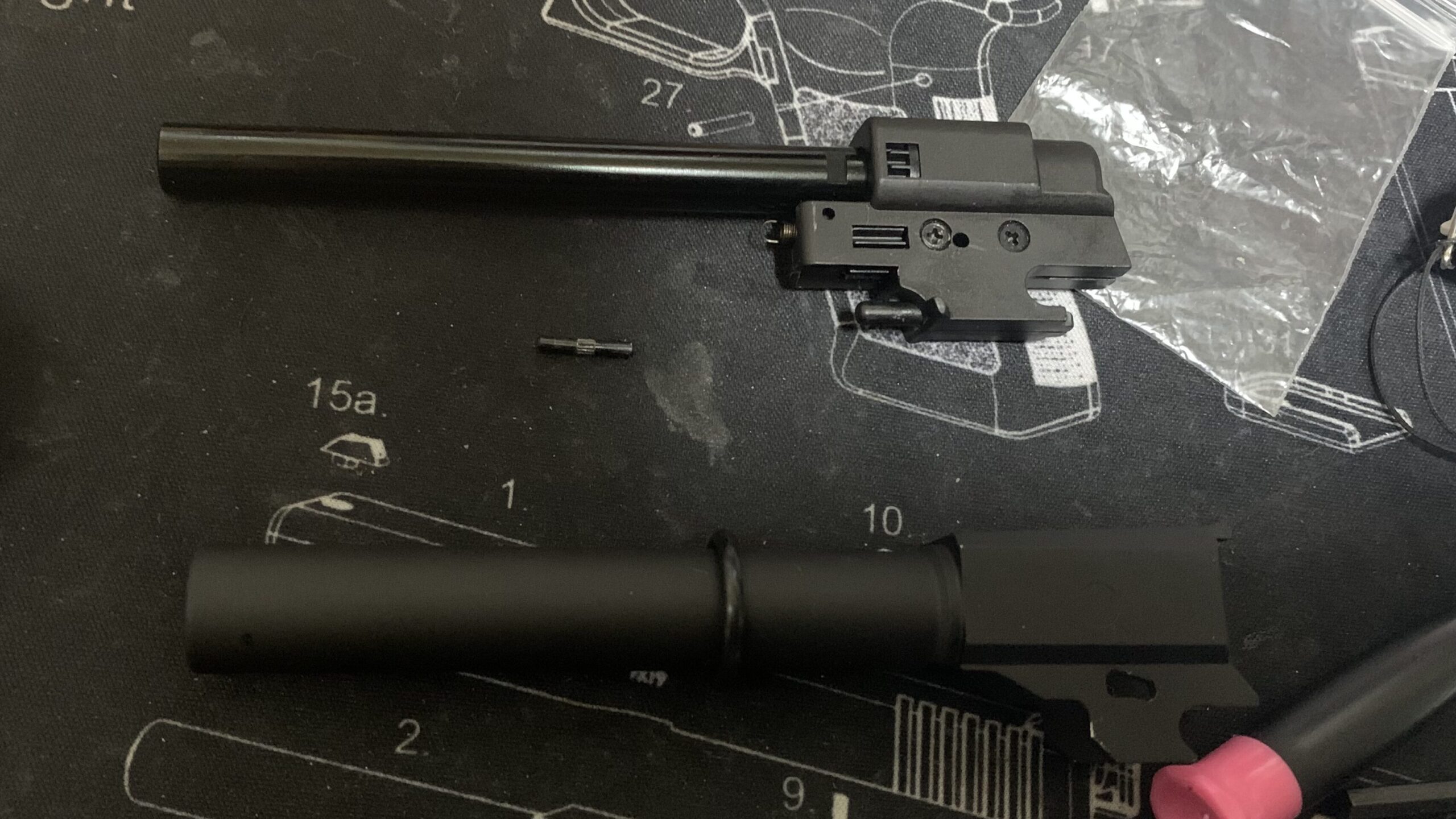 laylaxm17 分解したバレル周り部品