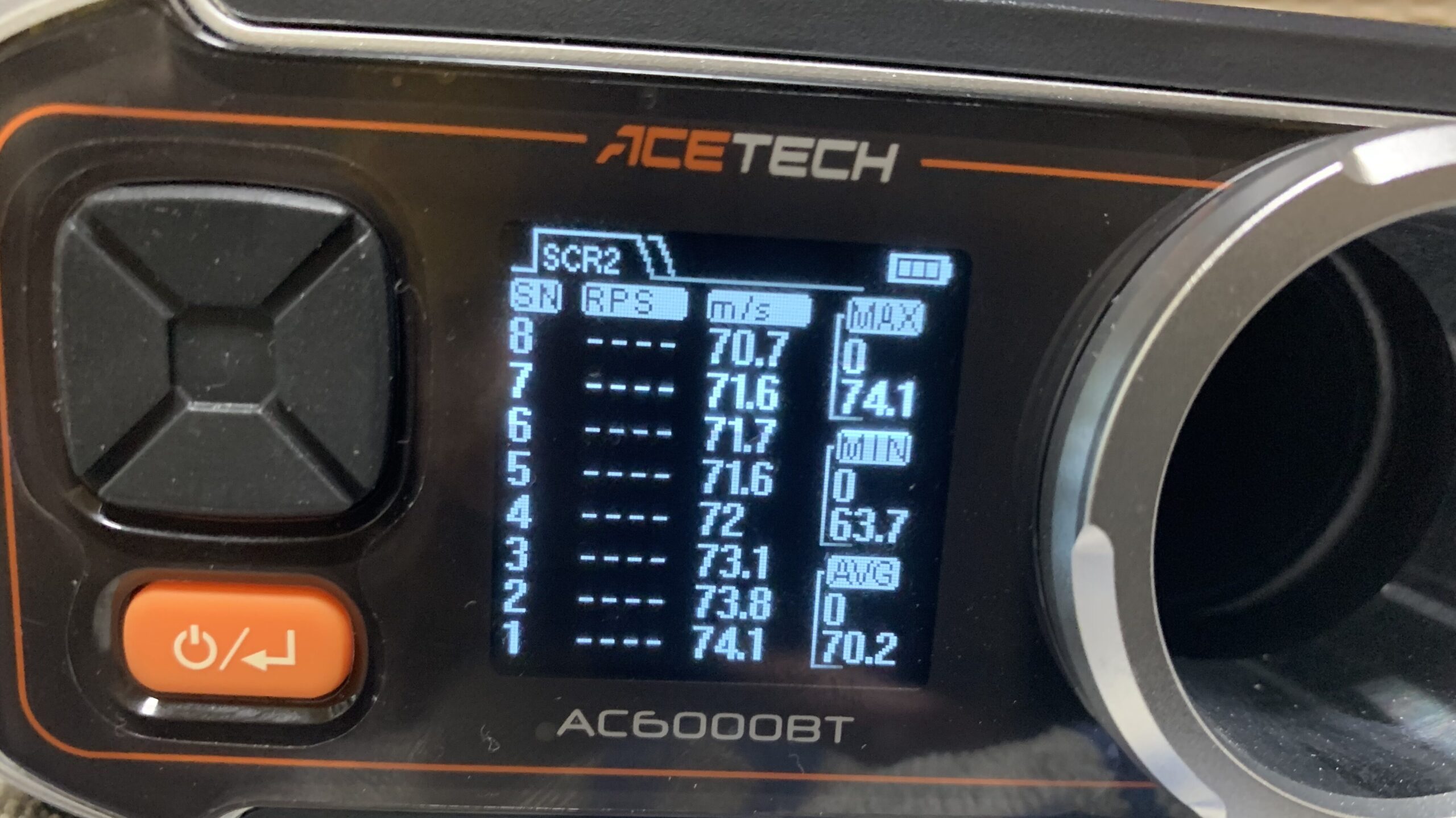 laylaxm17 複数の初速測定結果