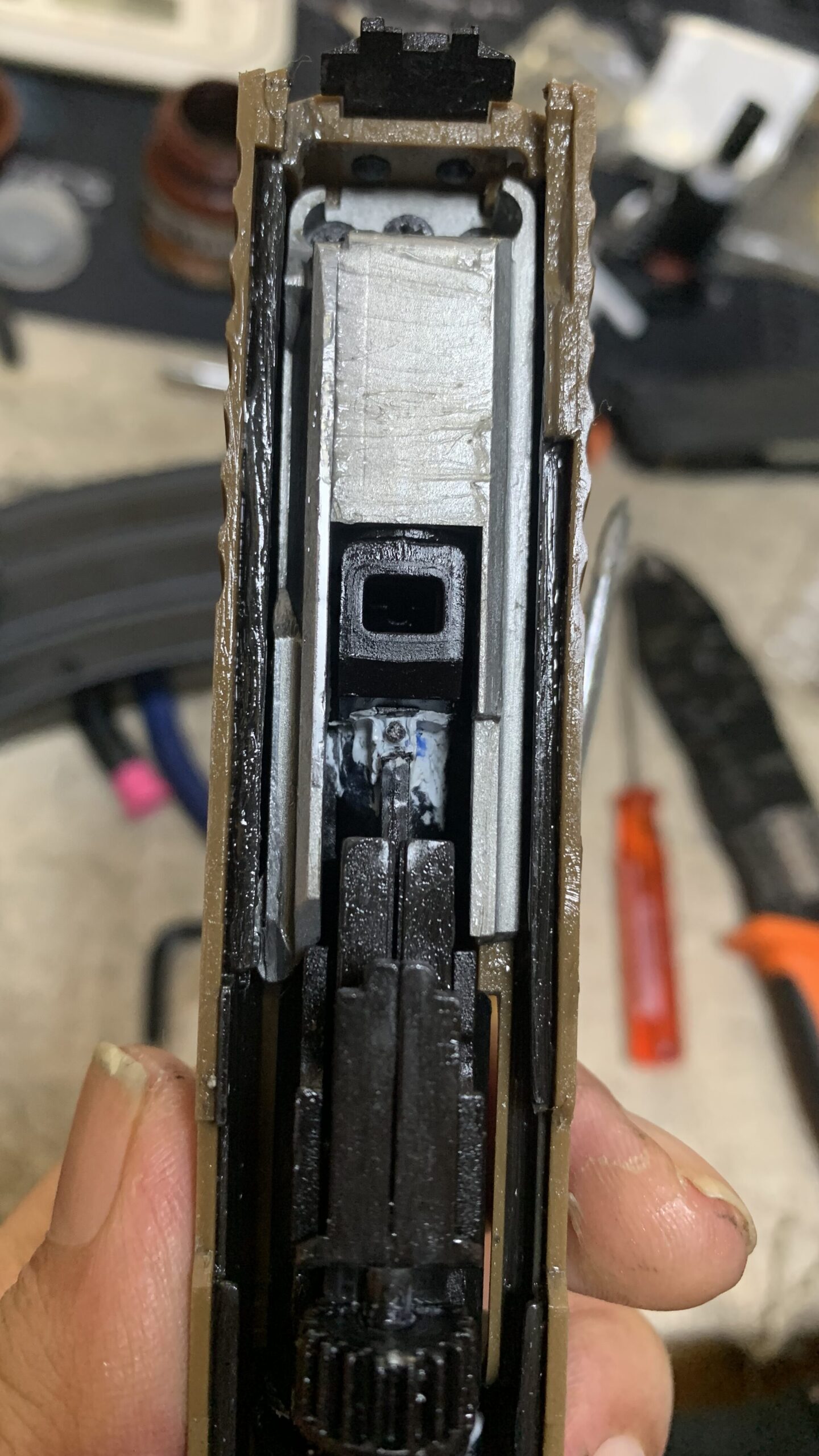 laylaxm17 ノズルのパテ盛り完成