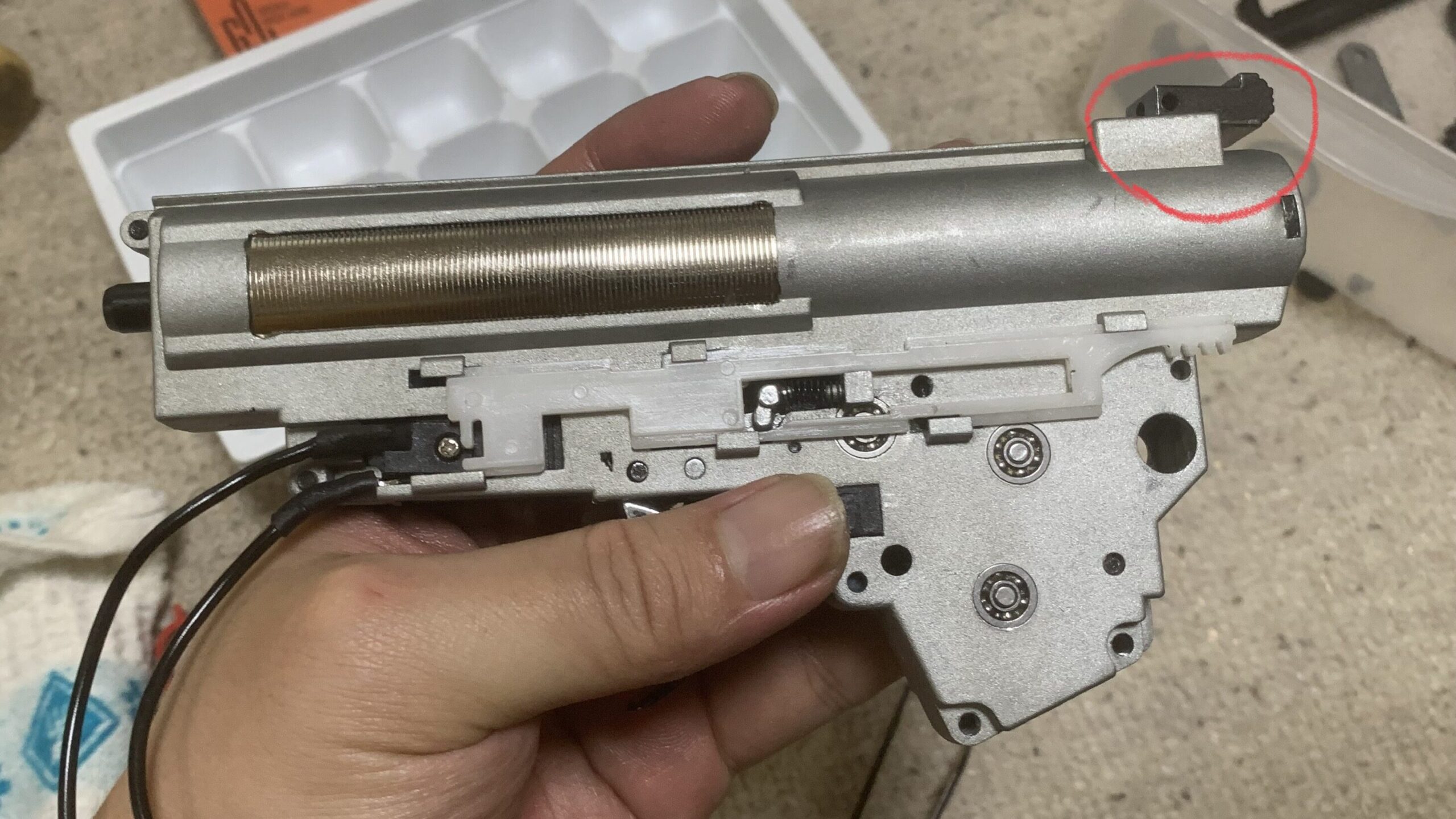 LCT AK74 NV メカボックス組み立てのコツ