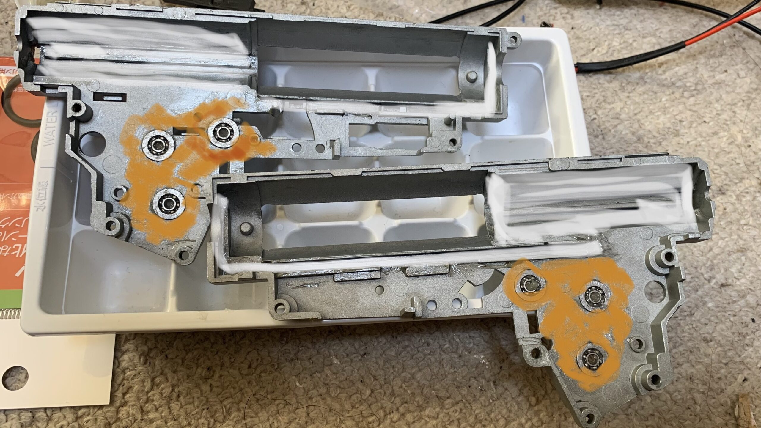 LCT AK74 NV メカボックス グリス塗布の場所