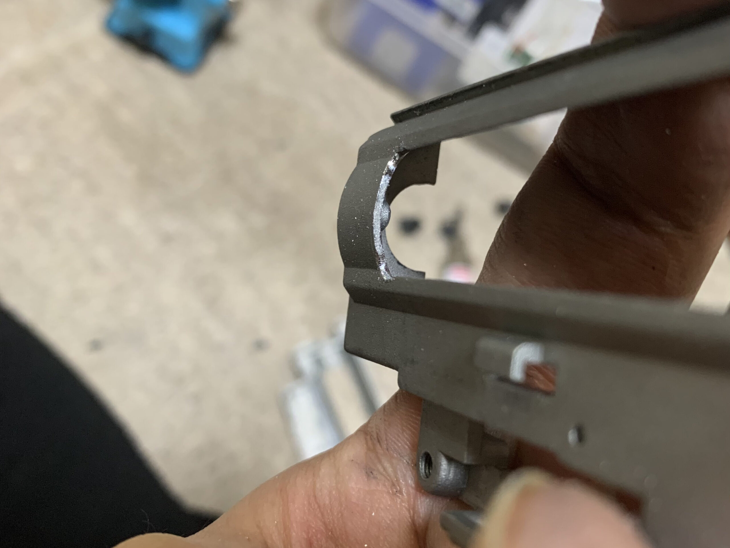 LCT AK74 NV メカボックス　窓の加工　アングル別