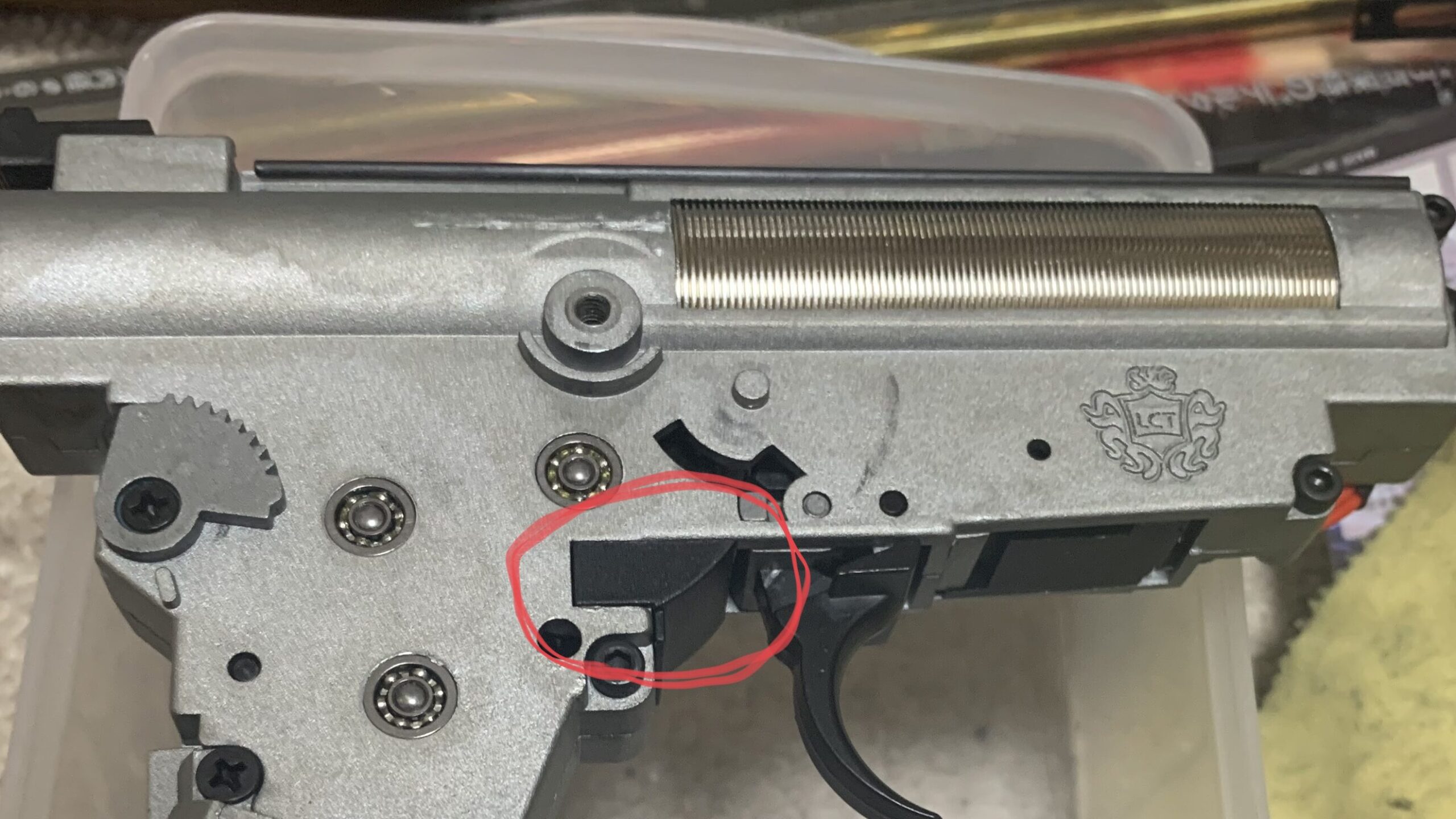 LCT AK74 NV メカボックス　トリガーキャップ