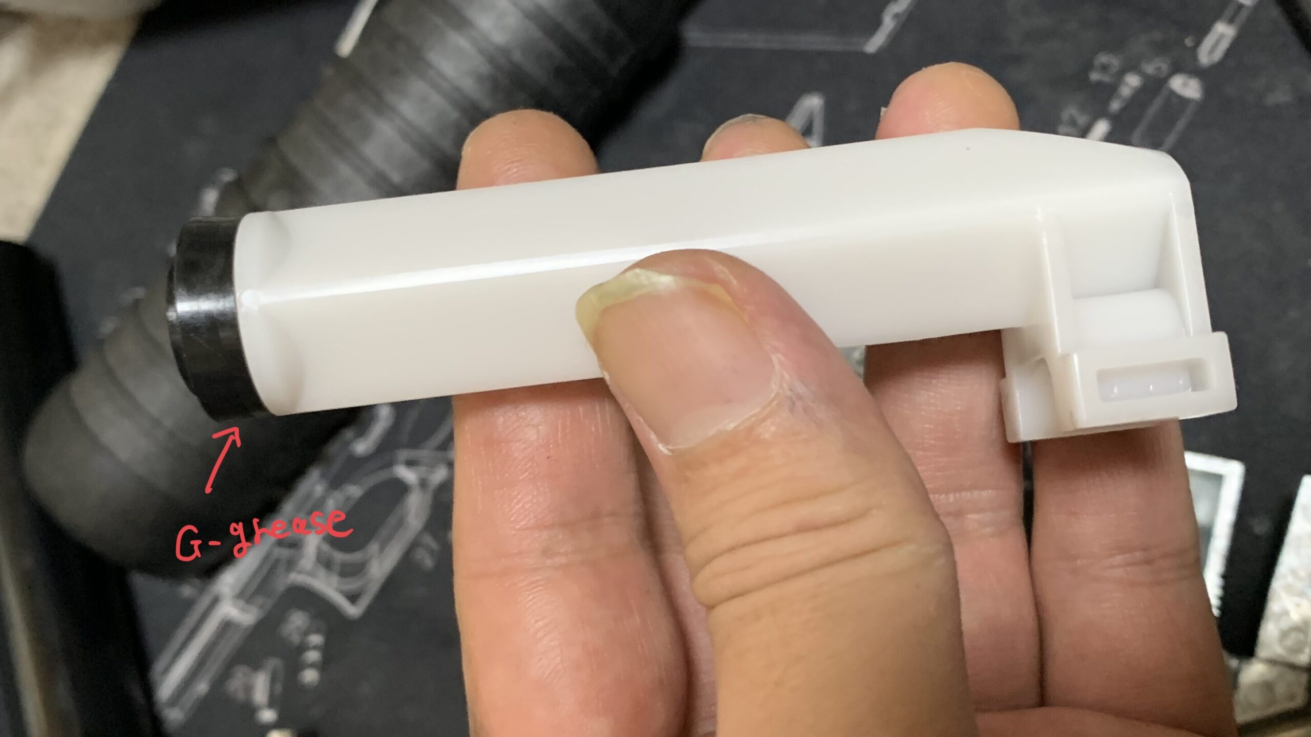 マルゼン　CA870 チャージャー　NEW HOP ピストン先端にグリスを塗る