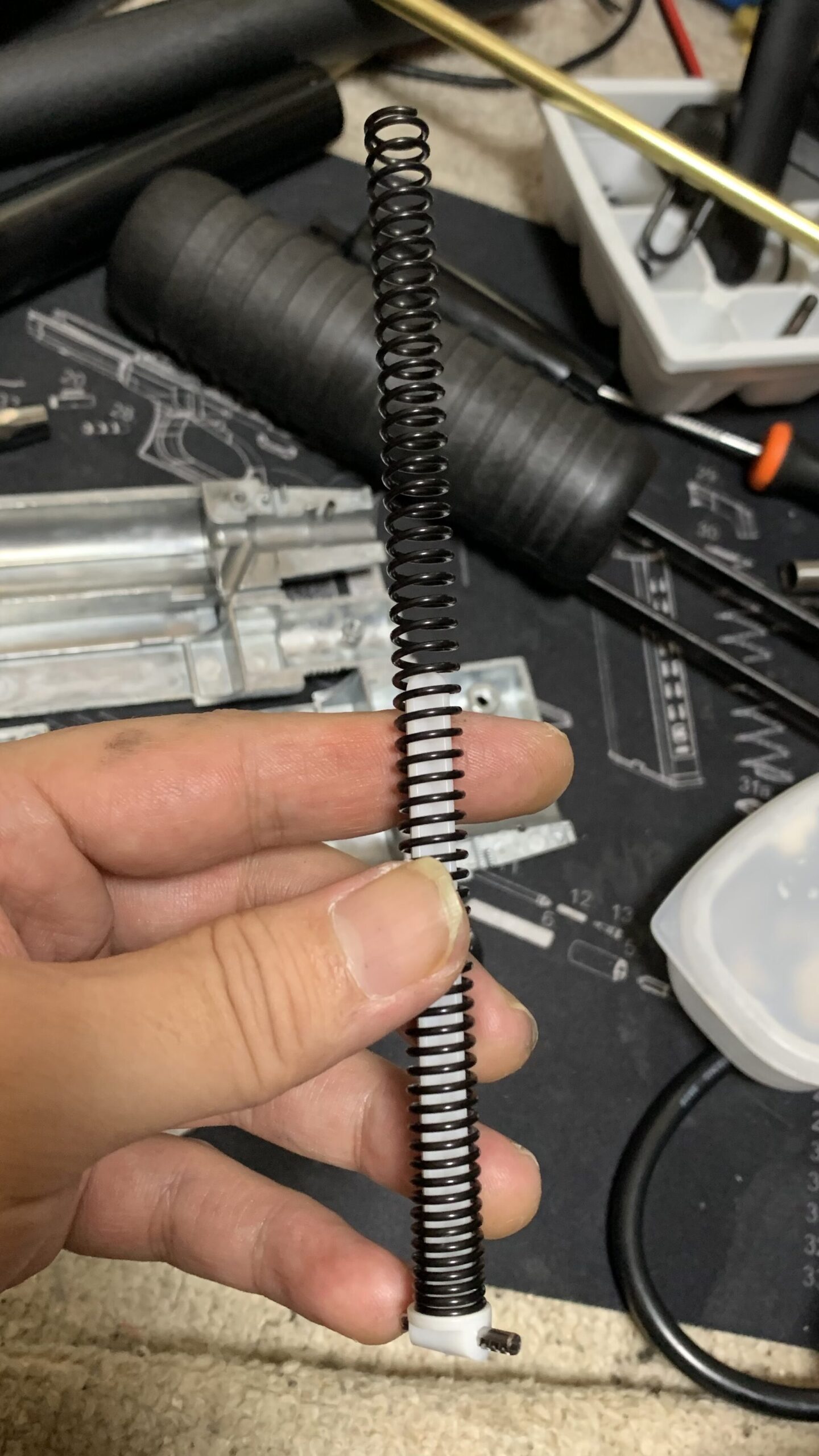 マルゼン　CA870 チャージャー　NEW HOP スプリングにガイドを組む