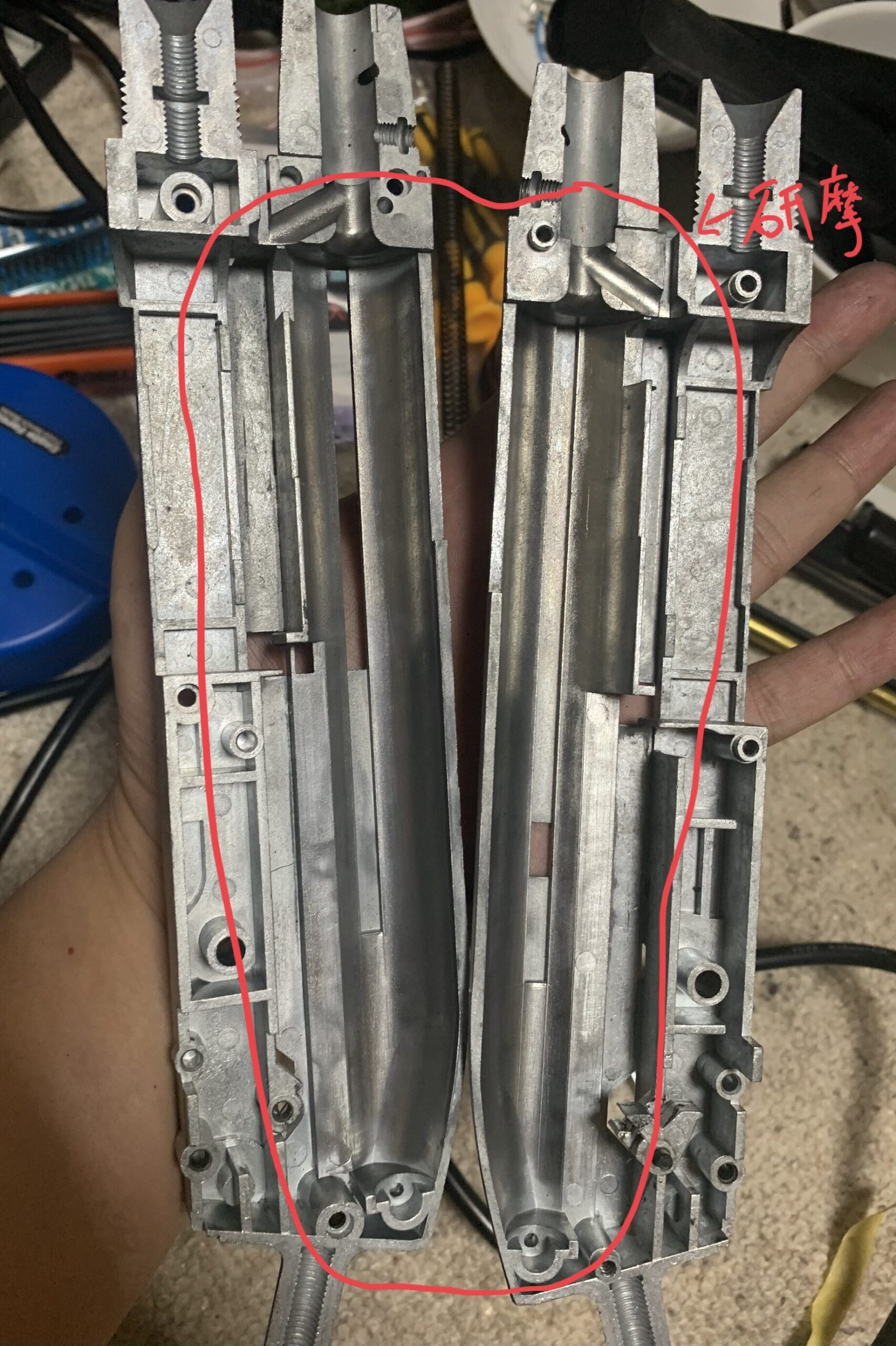 MARUZEN CA870 チャージャー　旧ホップ レシーバー研磨部