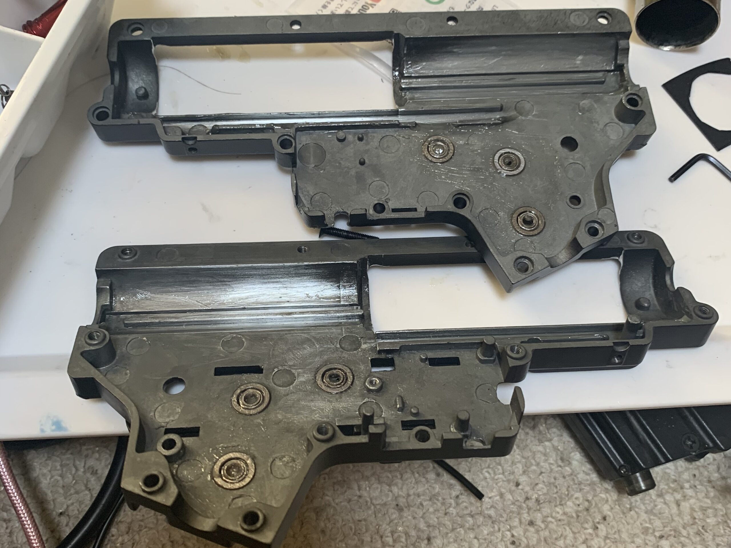 PTS MAGPUL MASADA メカボックス　グリース塗布