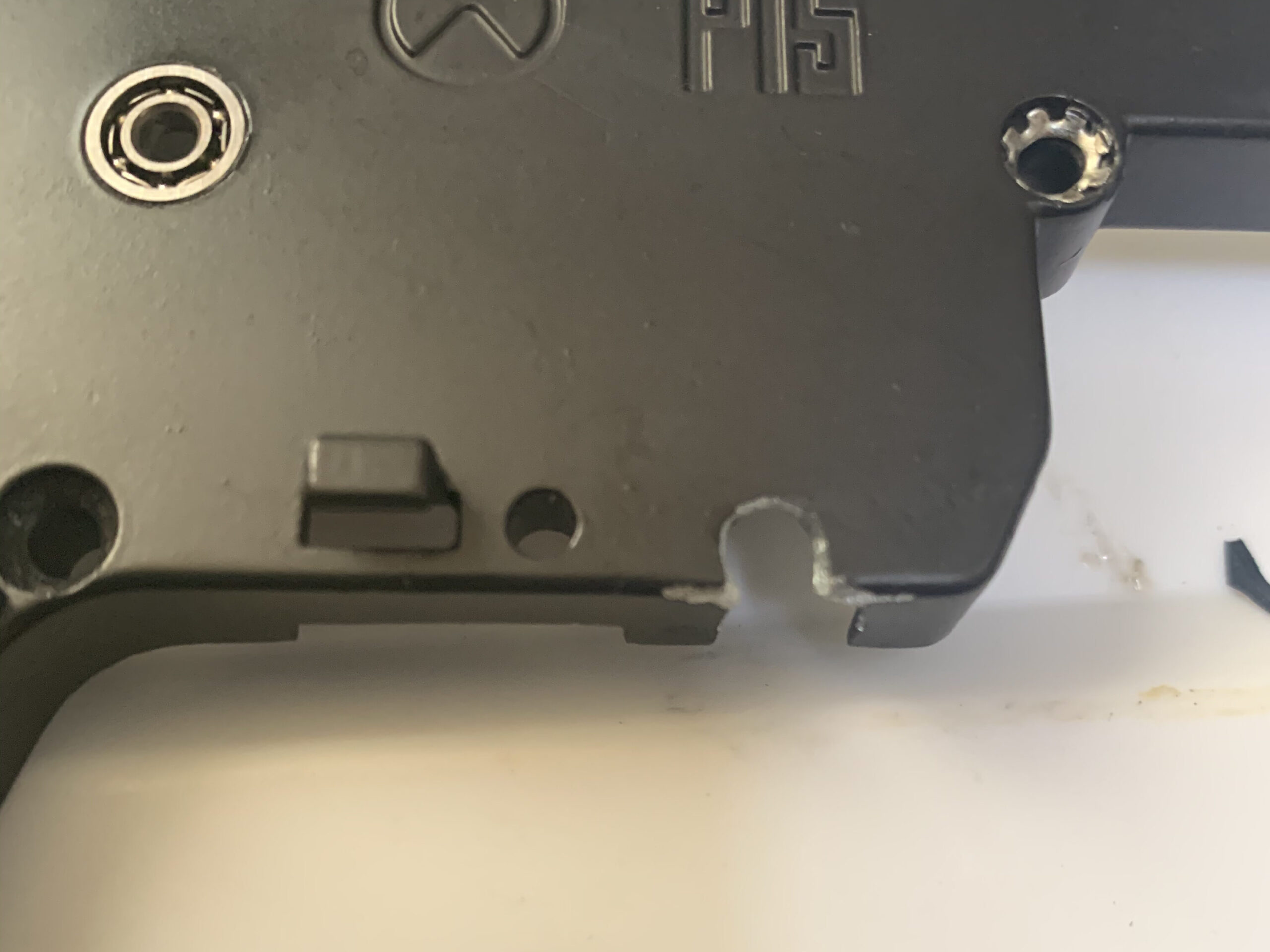 PTS MAGPUL MASADA メカボックス　右ケース　配線穴加工