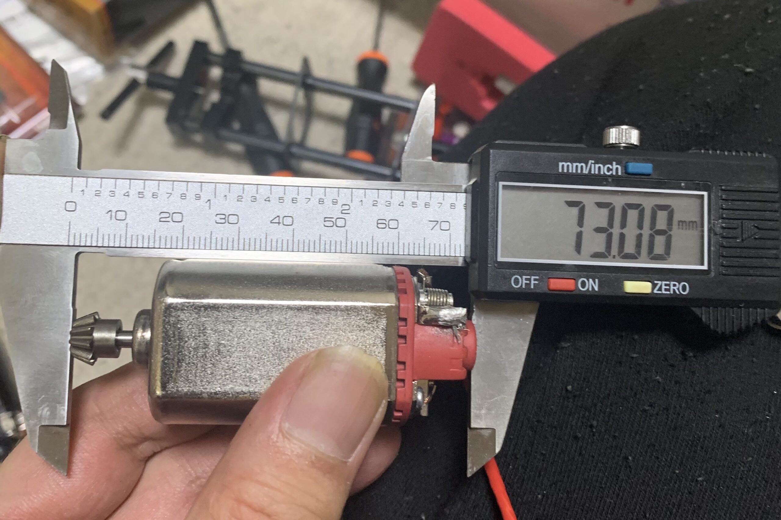 PTS MAGPUL MASADA 純正モーターの全長