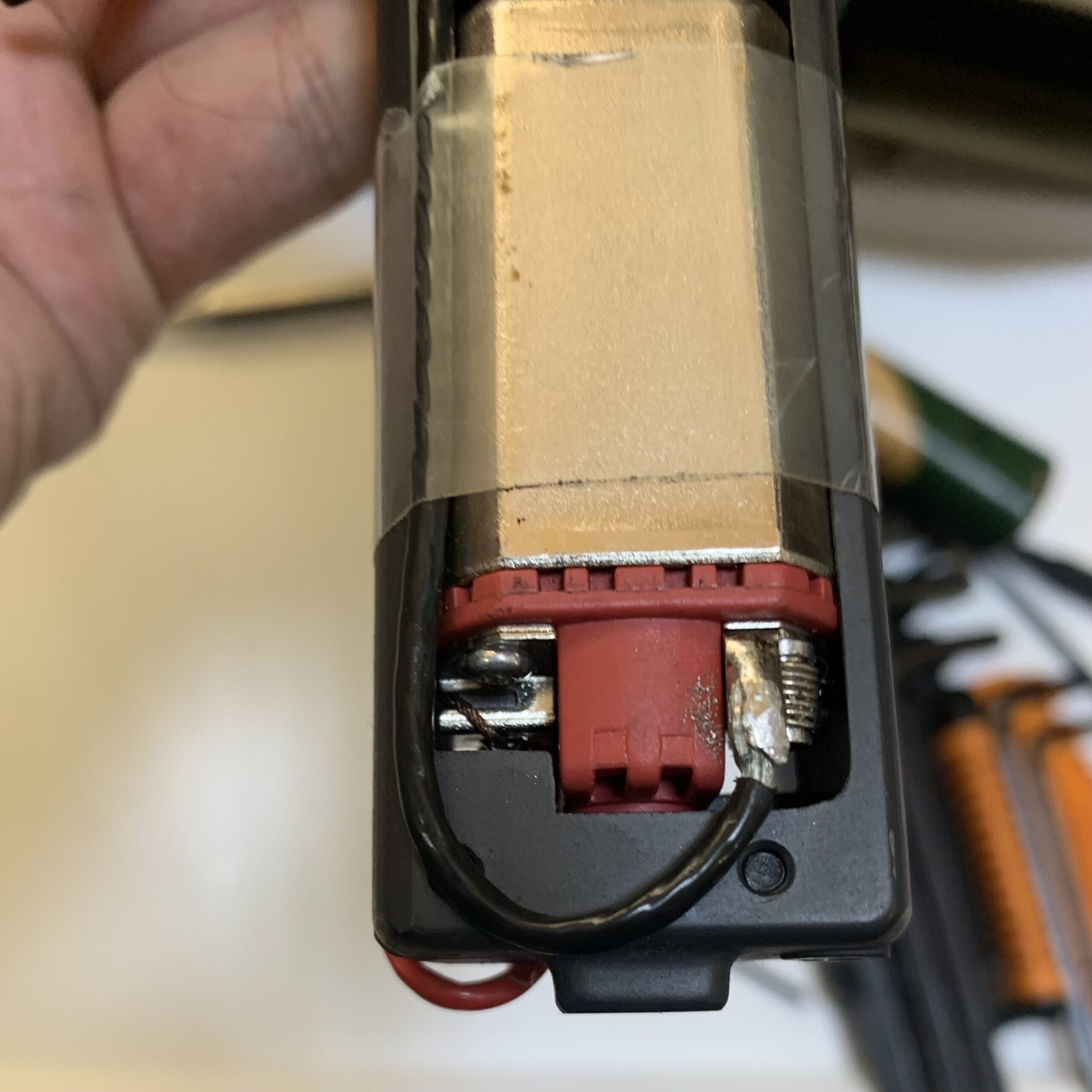 PTS MAGPUL MASADA モーター配線　ハンダ　ー側