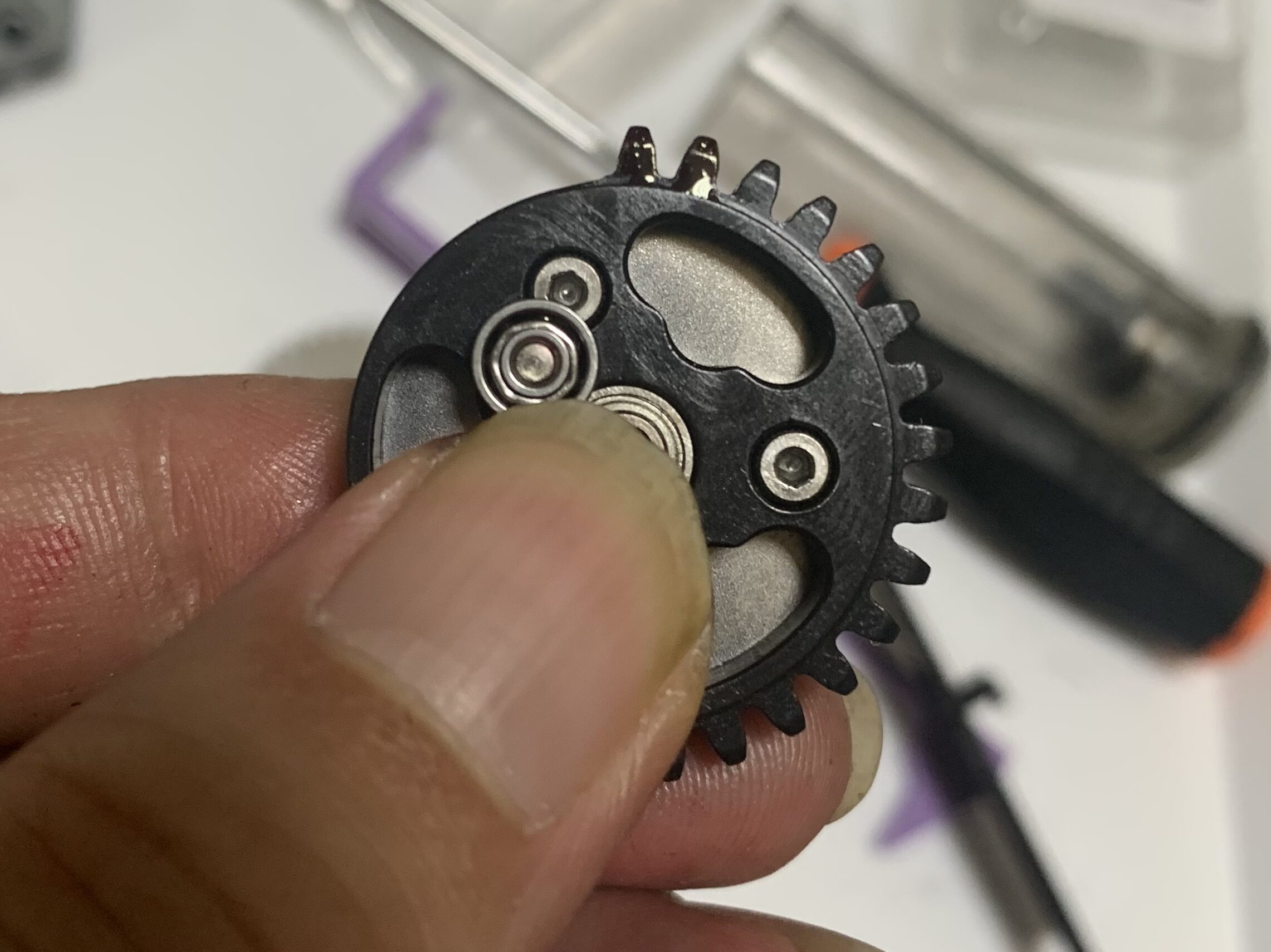 PTS MAGPUL MASADA セクターギア　カットの目印