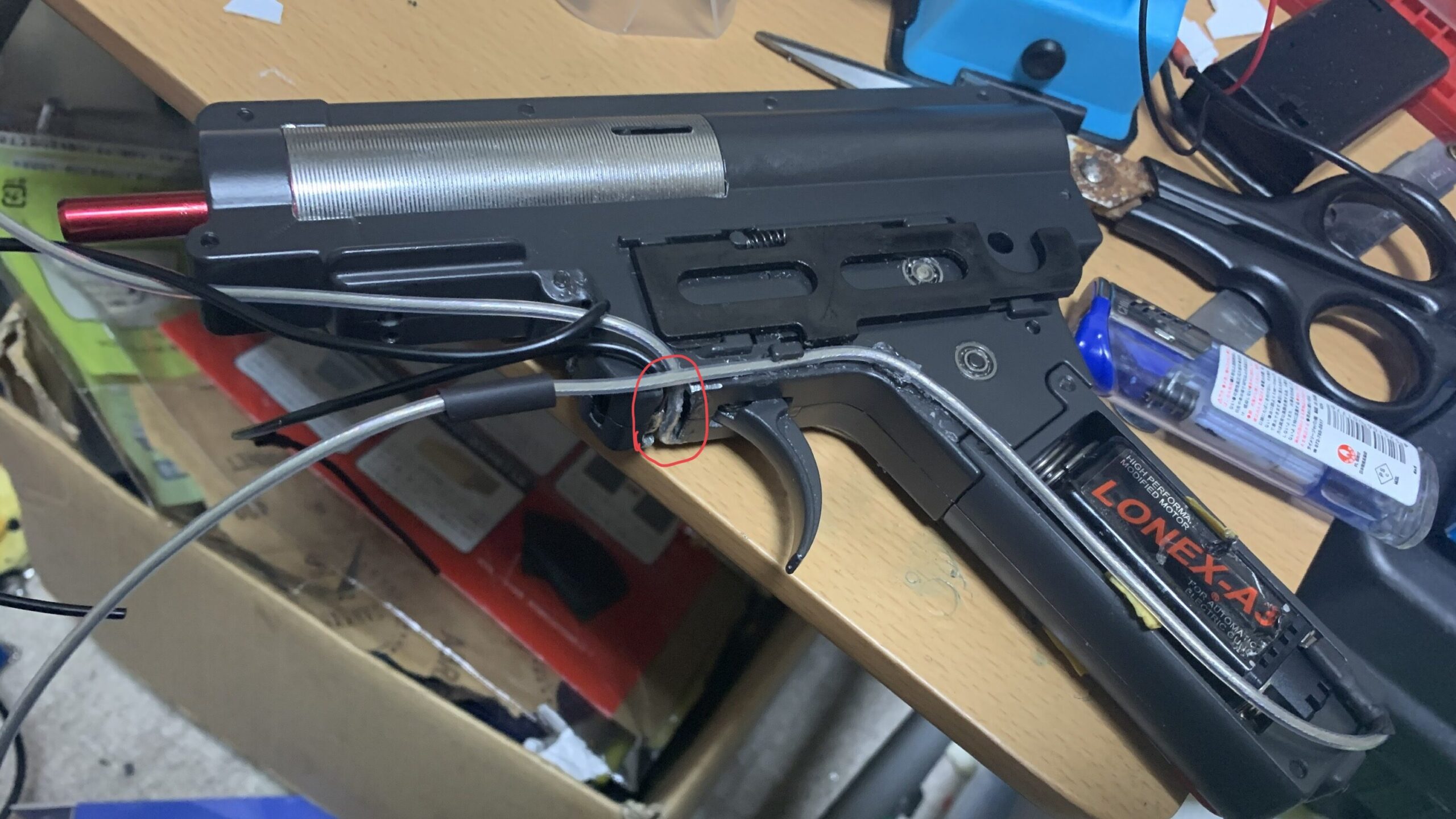 PTS MAGPUL MASADA 配線の取り回し　右サイド