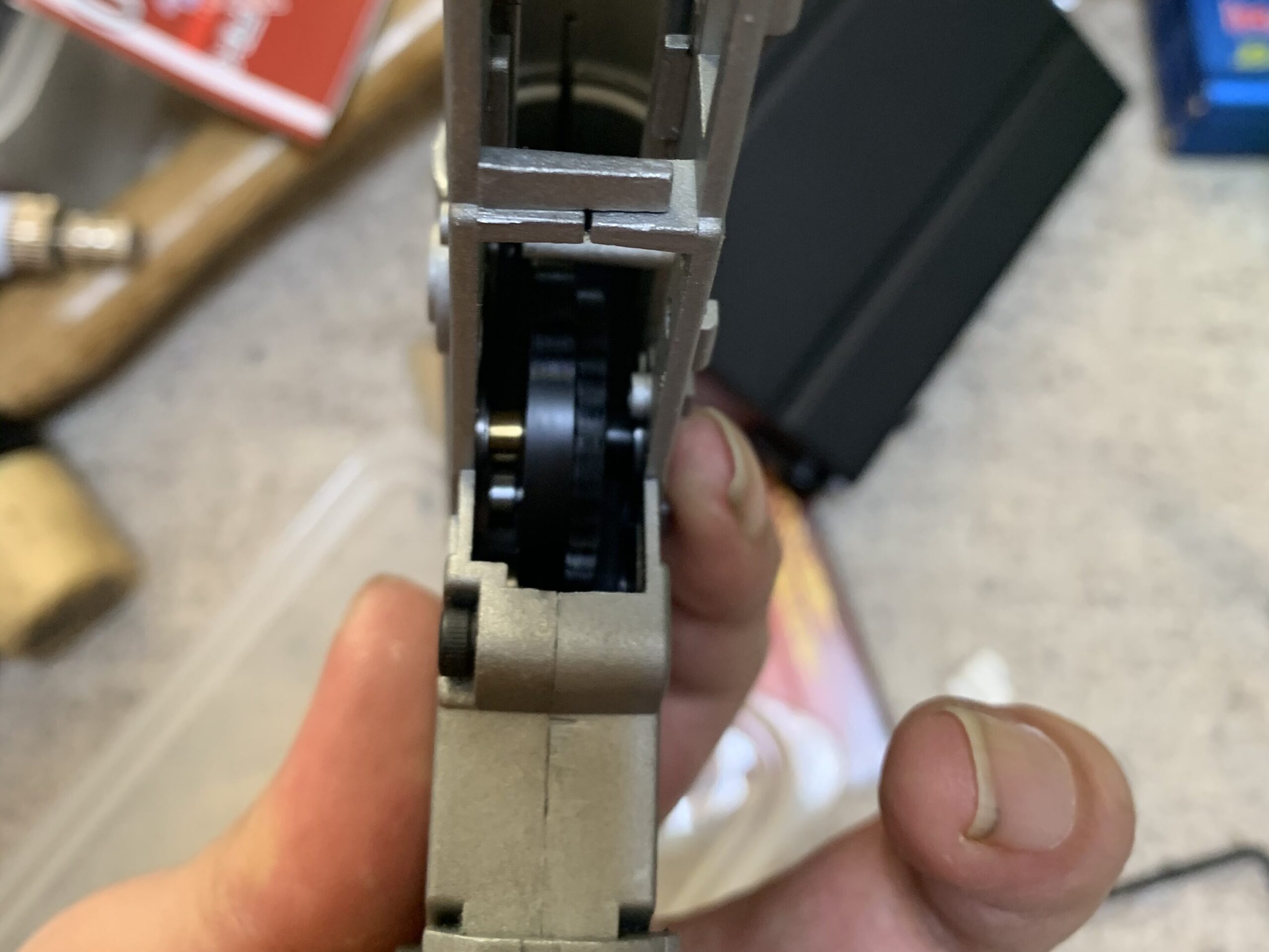 シム調整　ギアの回転確認