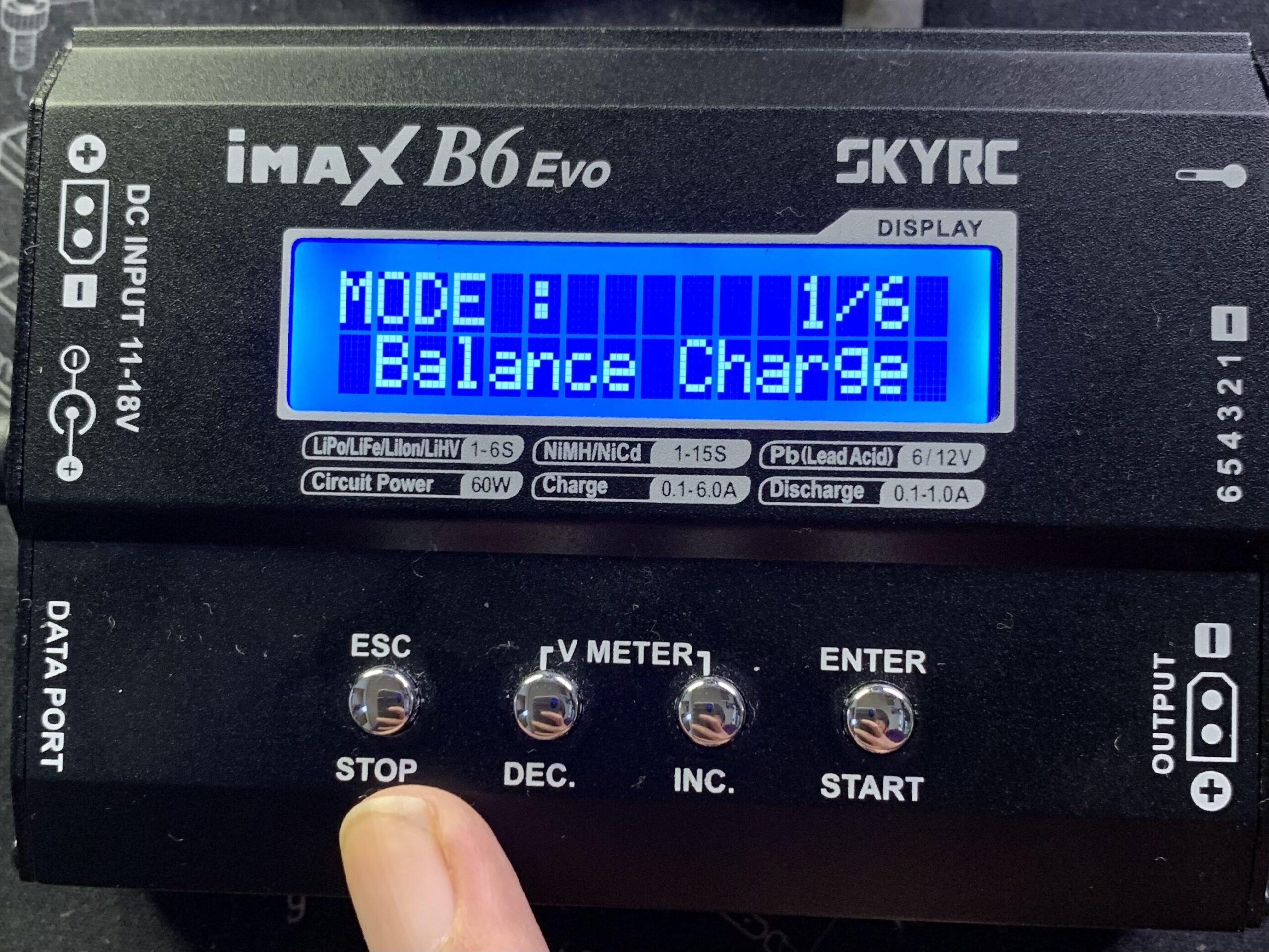 SKYRC iMAX B6 EVO バランス充電モード