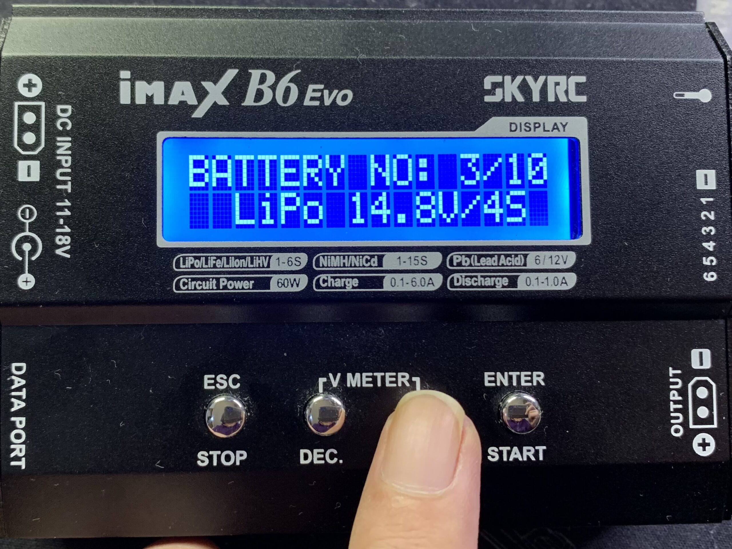 SKYRC iMAX B6 EVO リポバッテリー14.8V充電モード