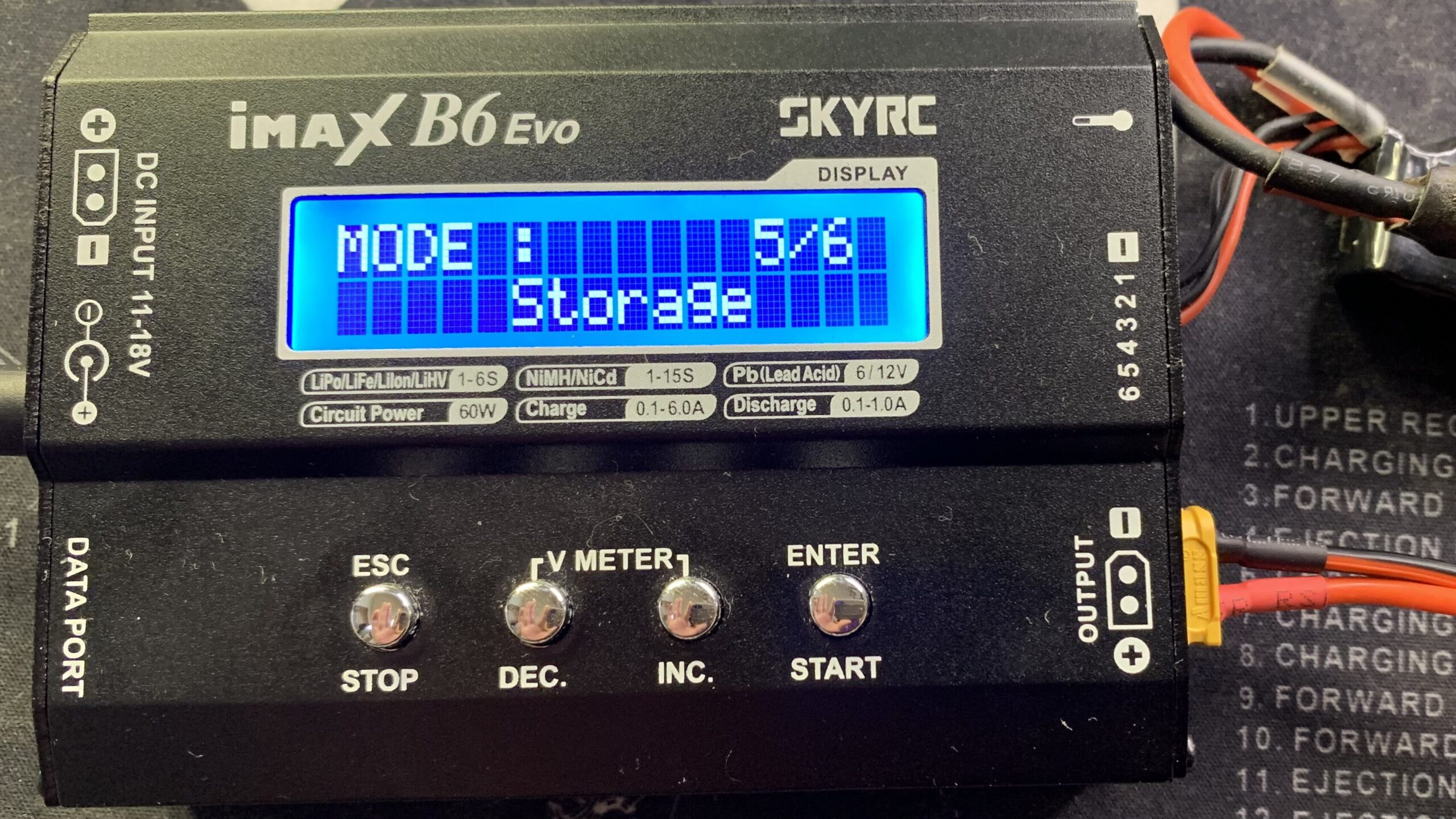 SKYRC iMAX B6 EVO ストレージモード