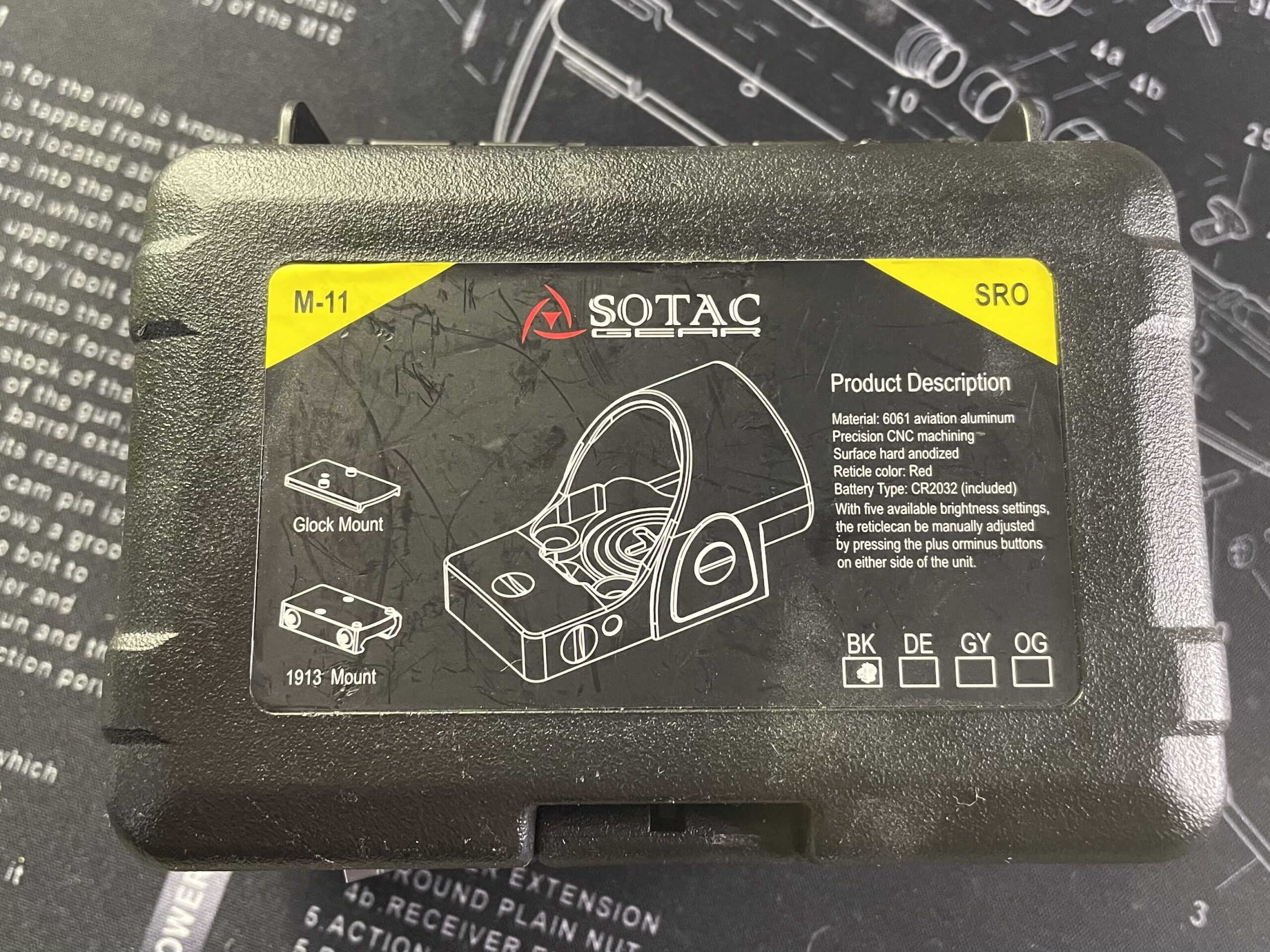 SOTAC trijicon SRO ドットサイト　箱