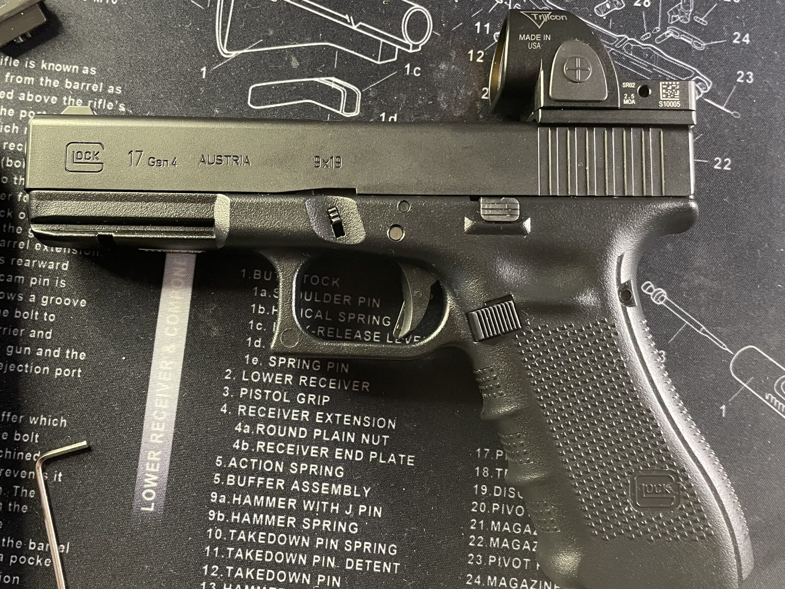 SOTAC trijicon SRO ドットサイト　東京マルイ　グロック17 GEN.4 サイト完成