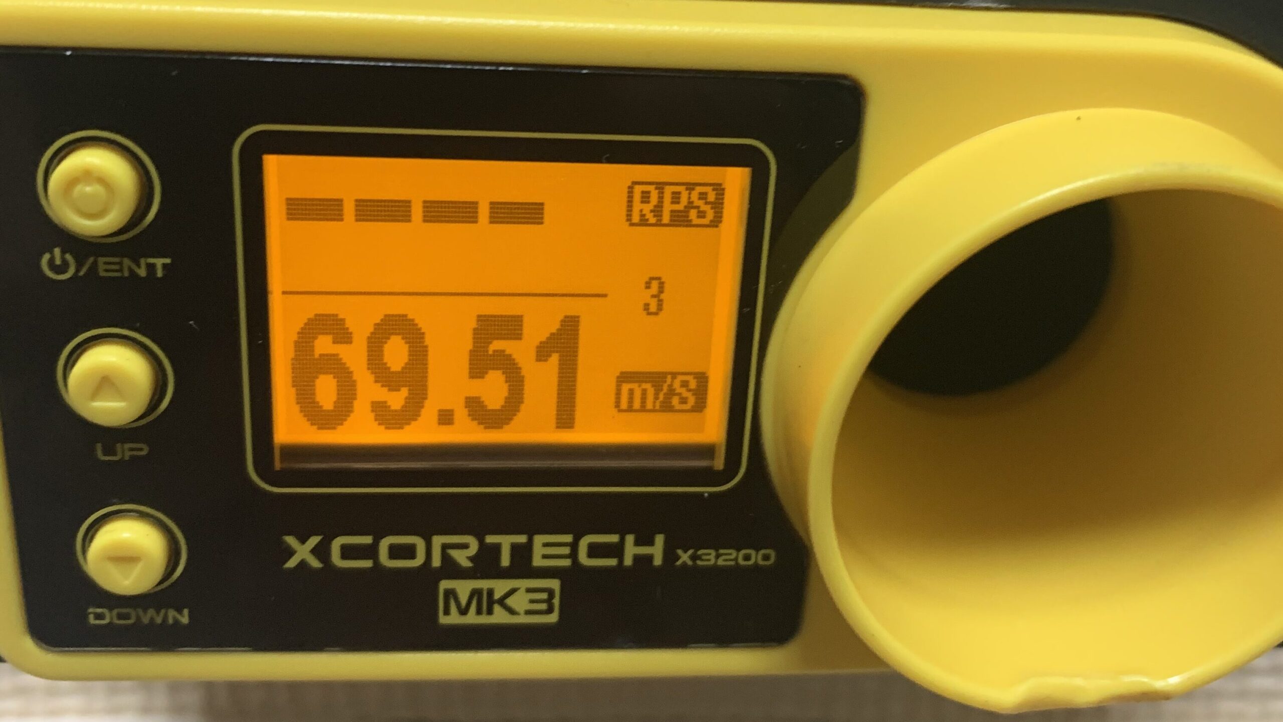 東京マルイ　MP5K HC メンテ後の初速　0.2gで69.51m/s