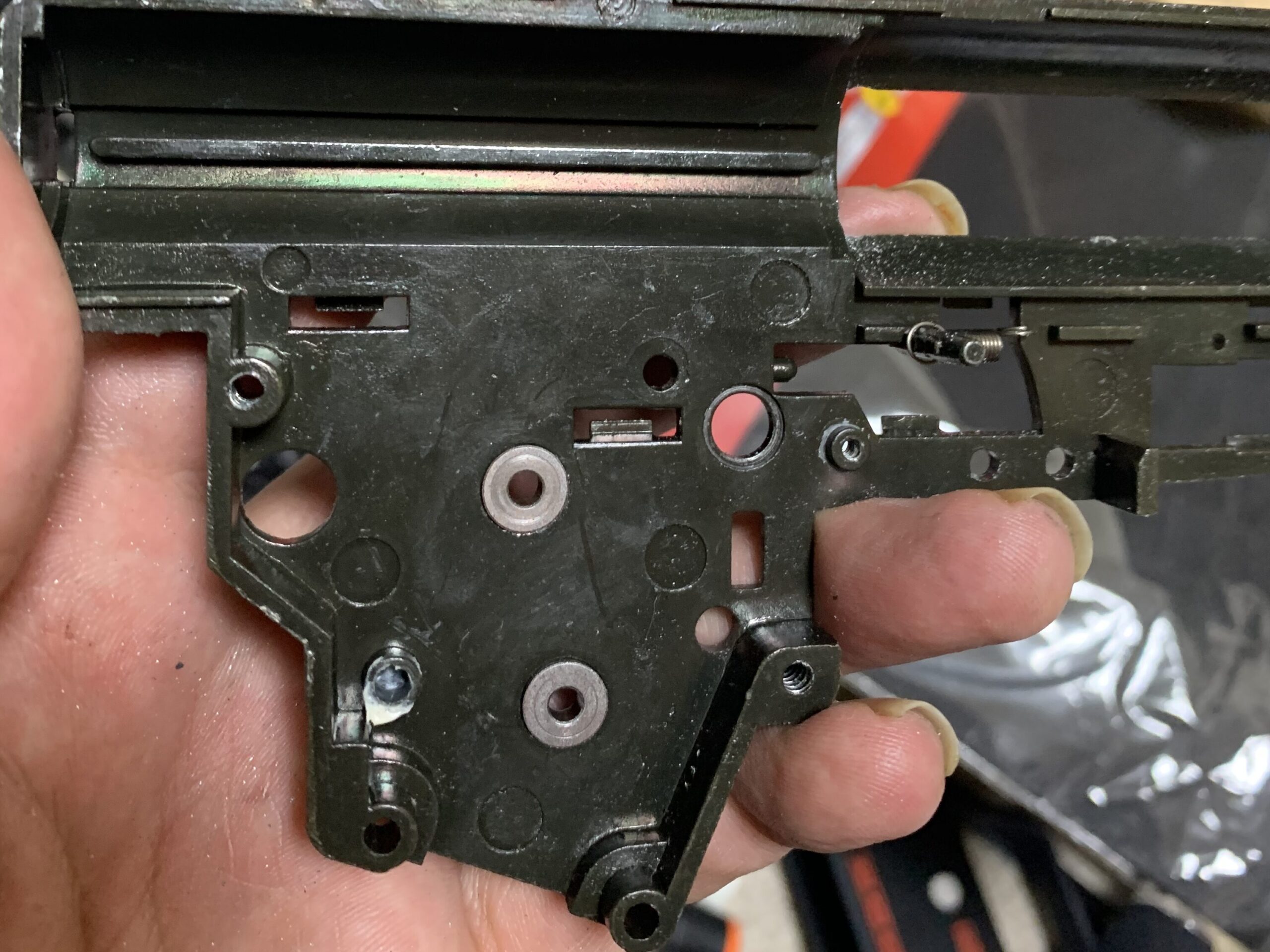 東京マルイ　MP5K HC メカボックス　左ケース　裏側