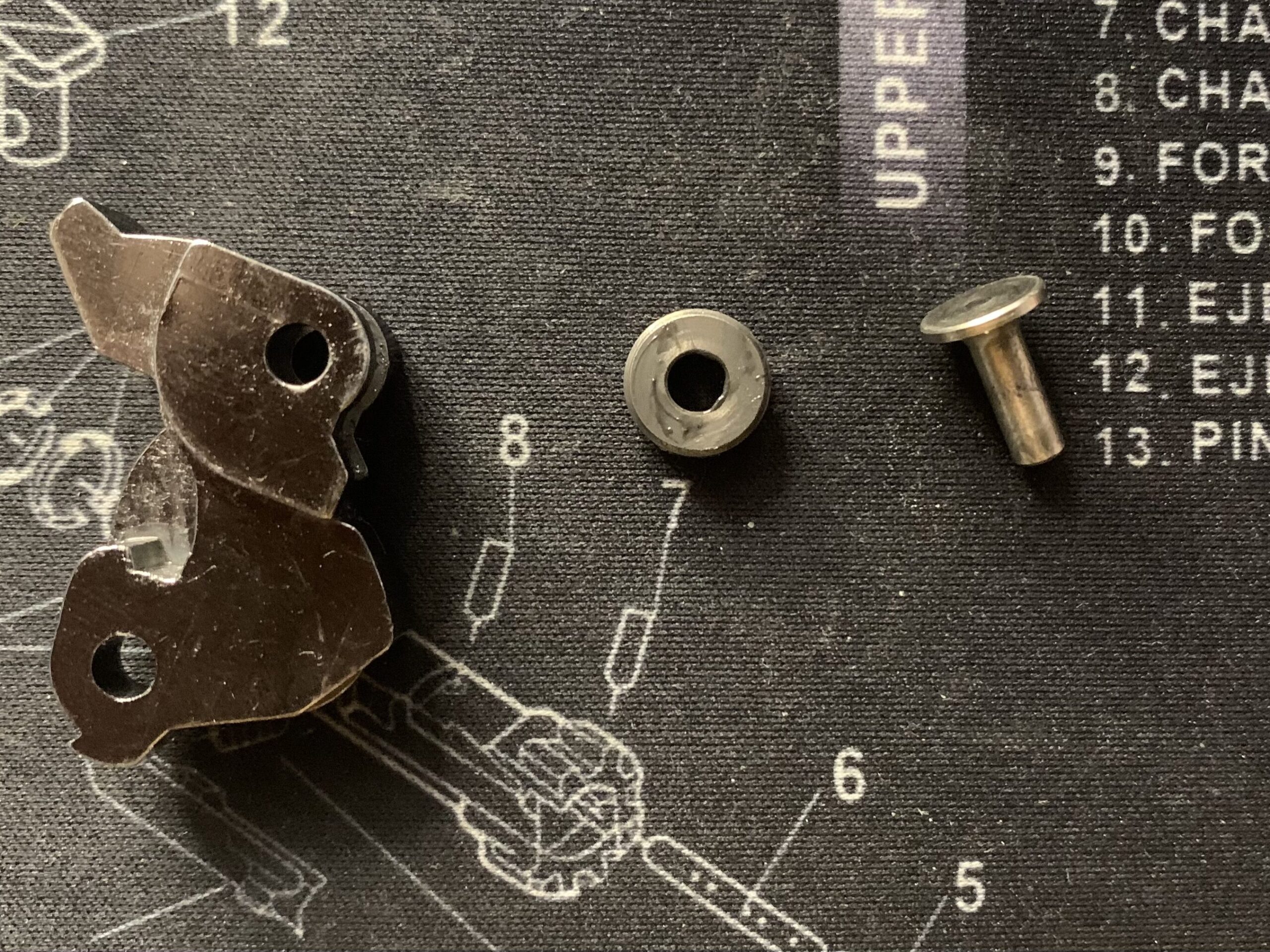 東京マルイ　CQBR ブロック1 ハンマーの構成部品