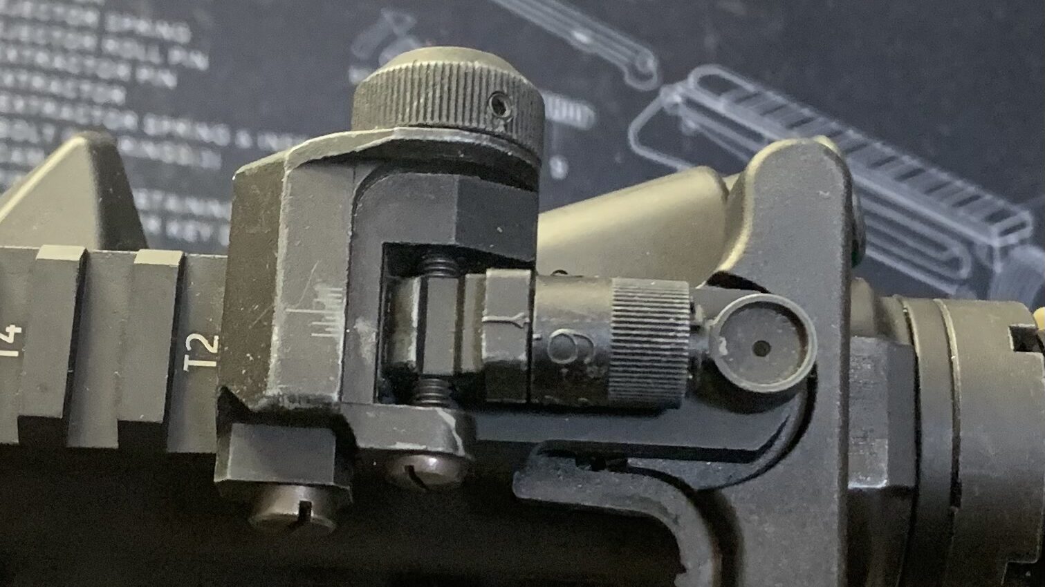 東京マルイ　CQBR ブロック1 リアサイト