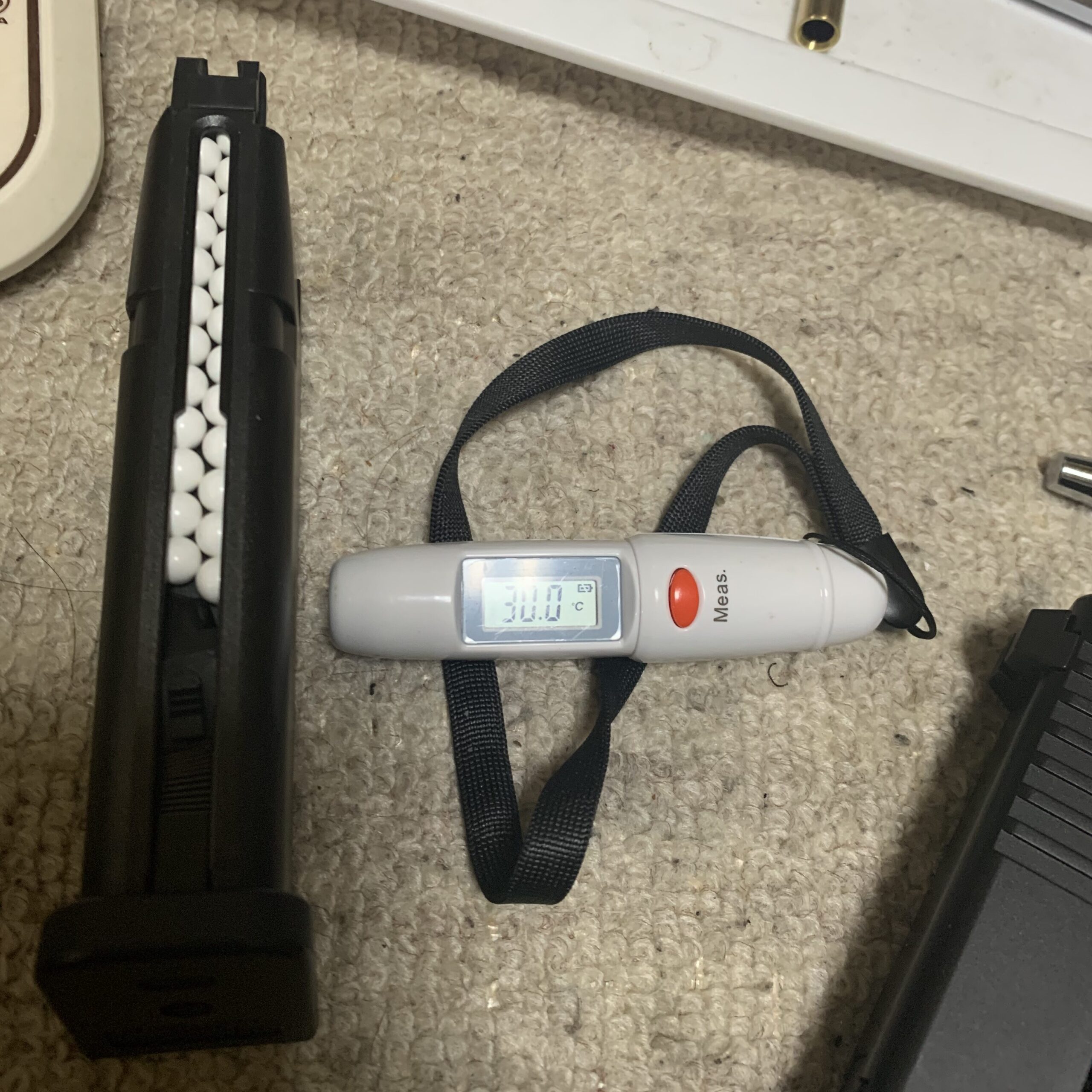 東京マルイ　グロック17 GEN4 マガジン表面温度、30℃